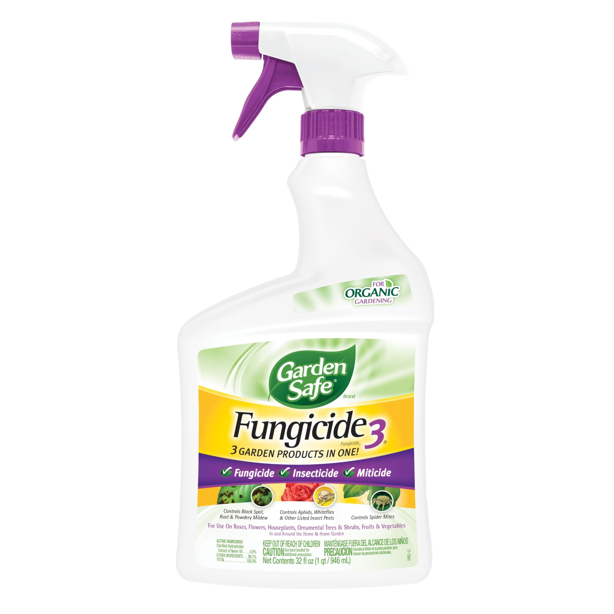 Garden Safe Fungicide 3 32 Oz. Ready to Use Trigger Spray Fungicide - 1 Each