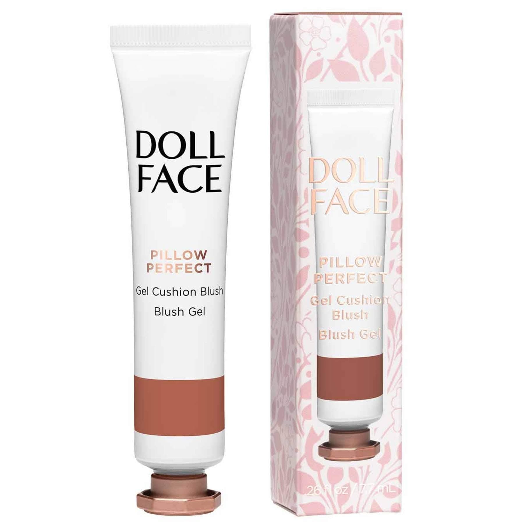 DOLL FACE Liquid Blush for Cheeks | Pillow Perfect Gel Cushion Blush | Cream Blusher Makeup | Lightweight, Blendable & Buildable Natural Radiance (Nudie)