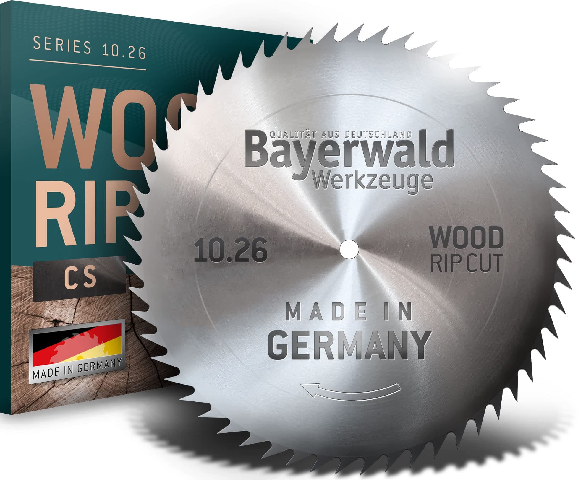 Bayer Forest CS Circular Saw Blade Diameter 500 mm – 12 mm – 35 mm Long Nose Gear (80 Teeth)/Easy, Finer Paper Sheets Log & Wood Materials for Table Saws – Format and Tilt Circular Saws