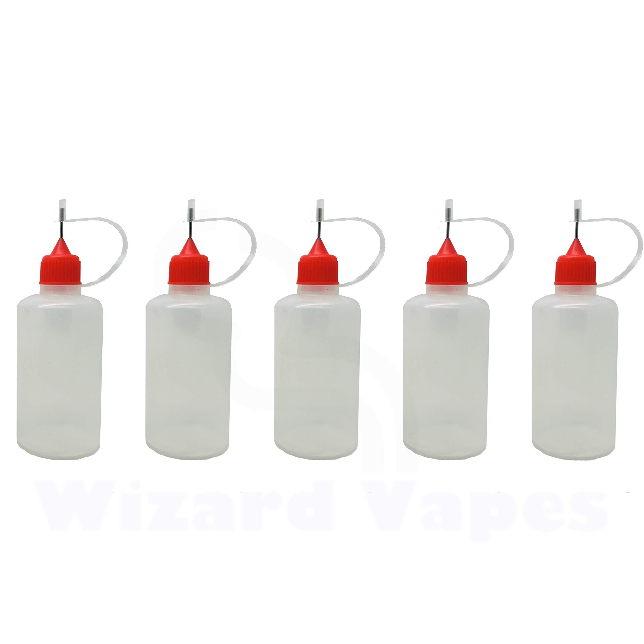 5pcs x Empty Plastic Squeezable Liquid Dropper Filling Bottles E-Juice Needle Tip LDPE (50ml)