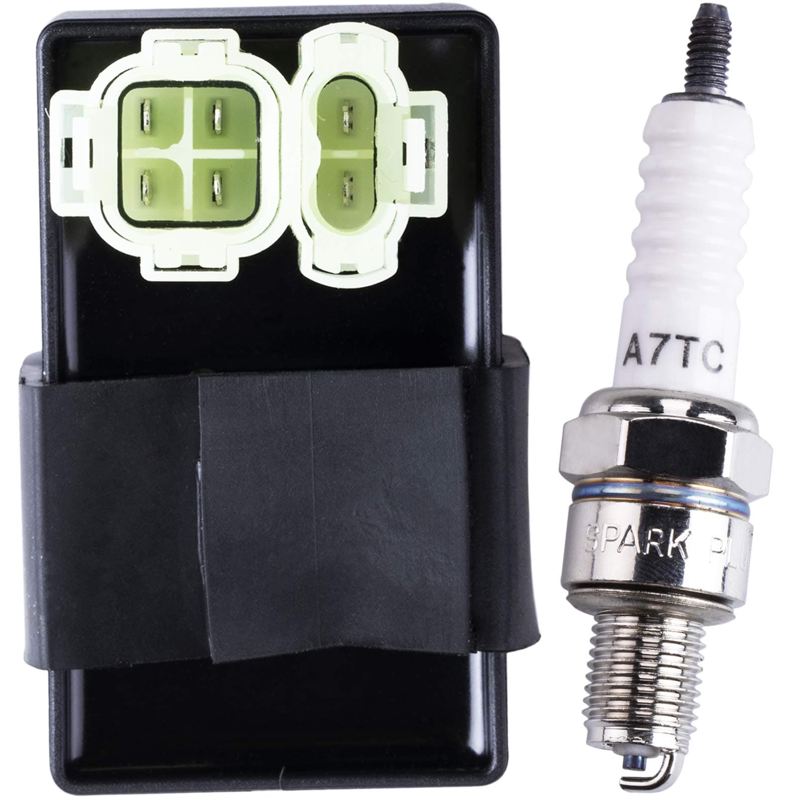 OTOHANS AUTOMOTIVE AC 6-pin CDI Box Module Spark plug Compatible with GY6 50cc 125cc 150cc ATV Go Kart Buggy Moped Scooter 4 Wheeler Quad Bikes Dirt Pit Bike