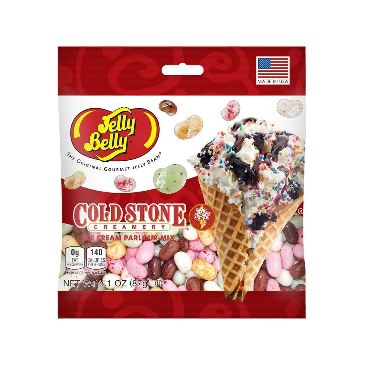 Jelly Belly Cold Stone® Ice Cream Parlor Mix Jelly Beans, 3.1 oz Grab & Go® Bag