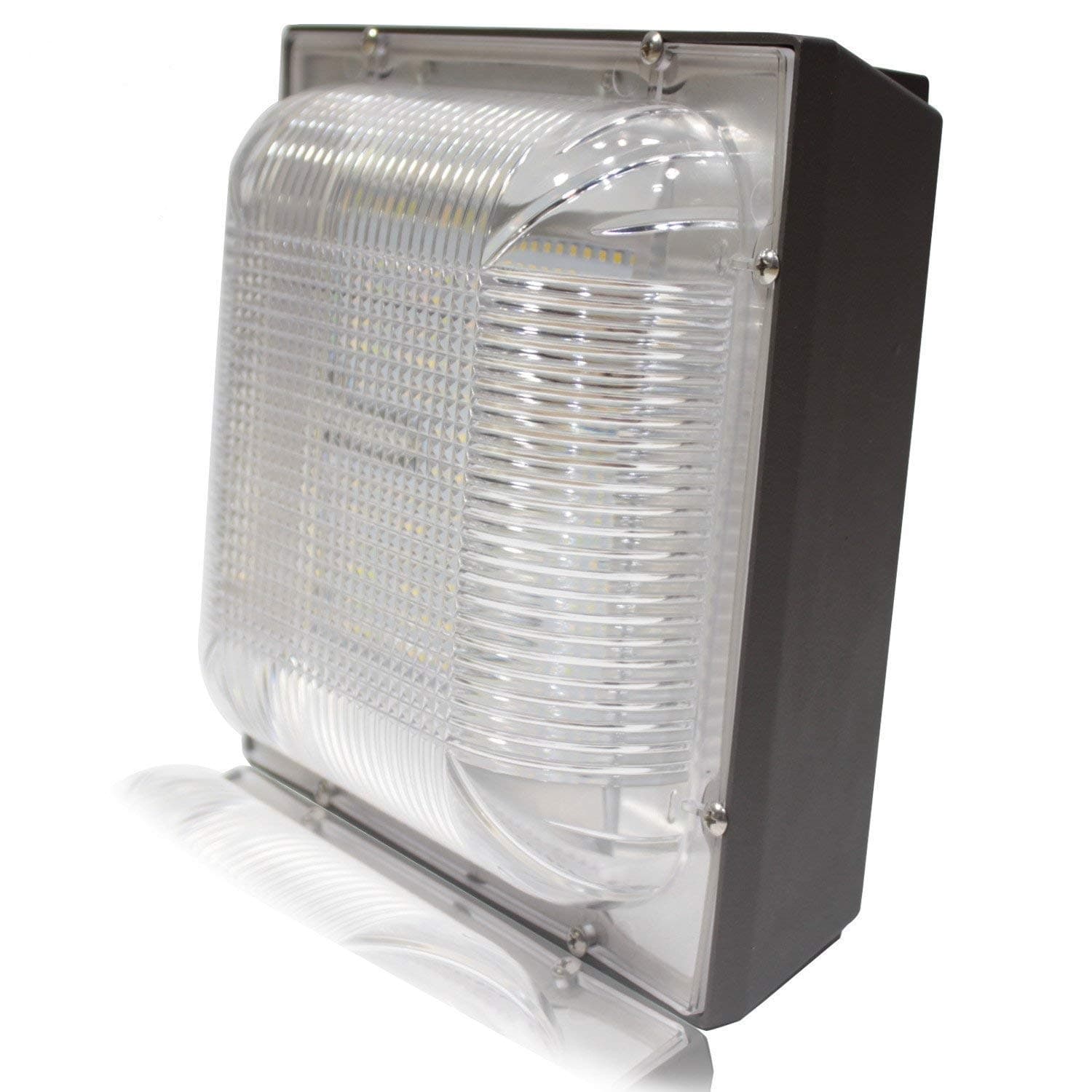 100W LED Canopy Light,250-400W HPS/MH Replacement 11000LM 5000k,12.4" x 12.4" Square Ceiling Lights Waterproof IP65 Commercial Lights for Playground Warehouse Garage Backyard