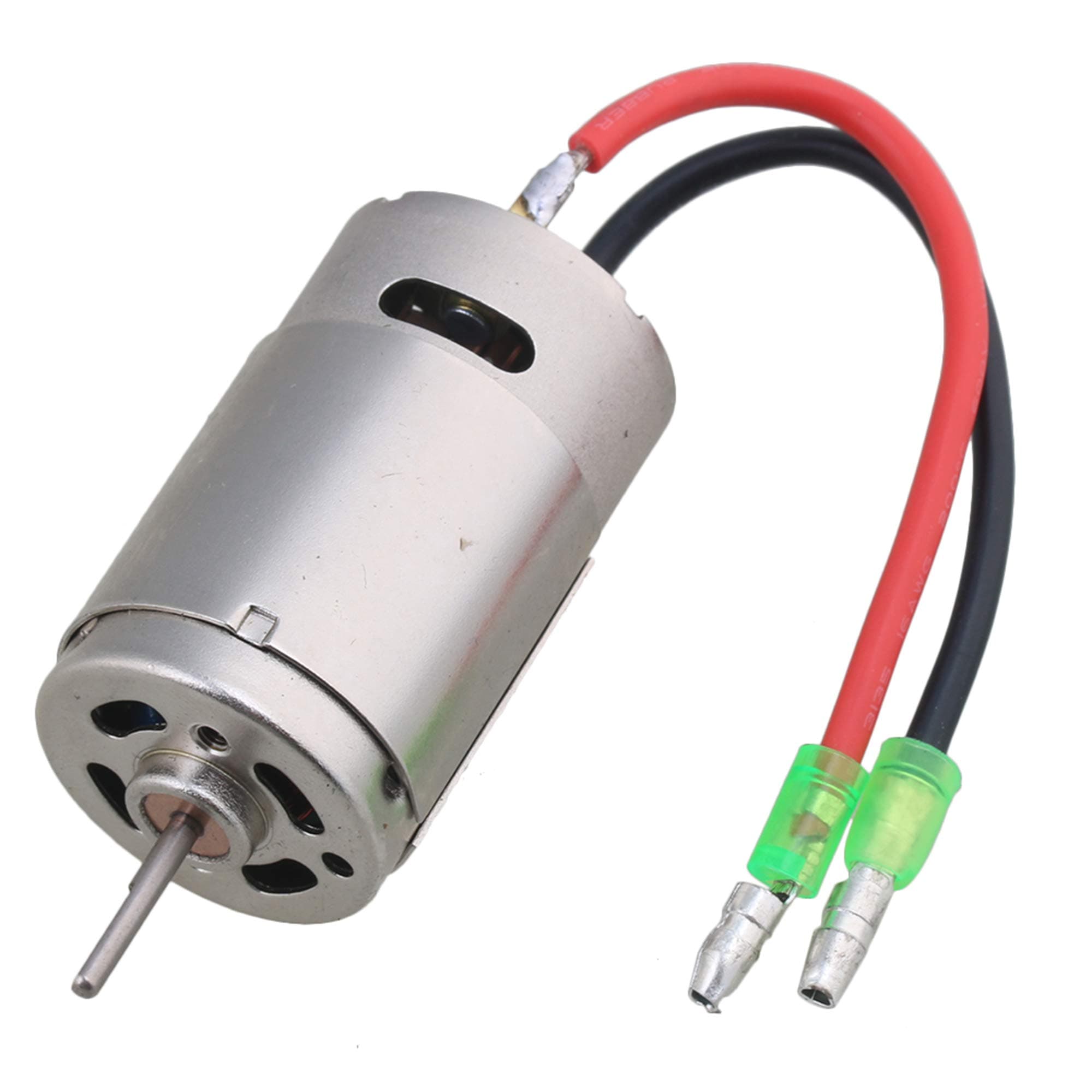 Mxfans Silver M390T with Plastic Bullet Cable Suitable for RC1:16 RC1:18 Model car Accessories Iron Copper Brush Motor