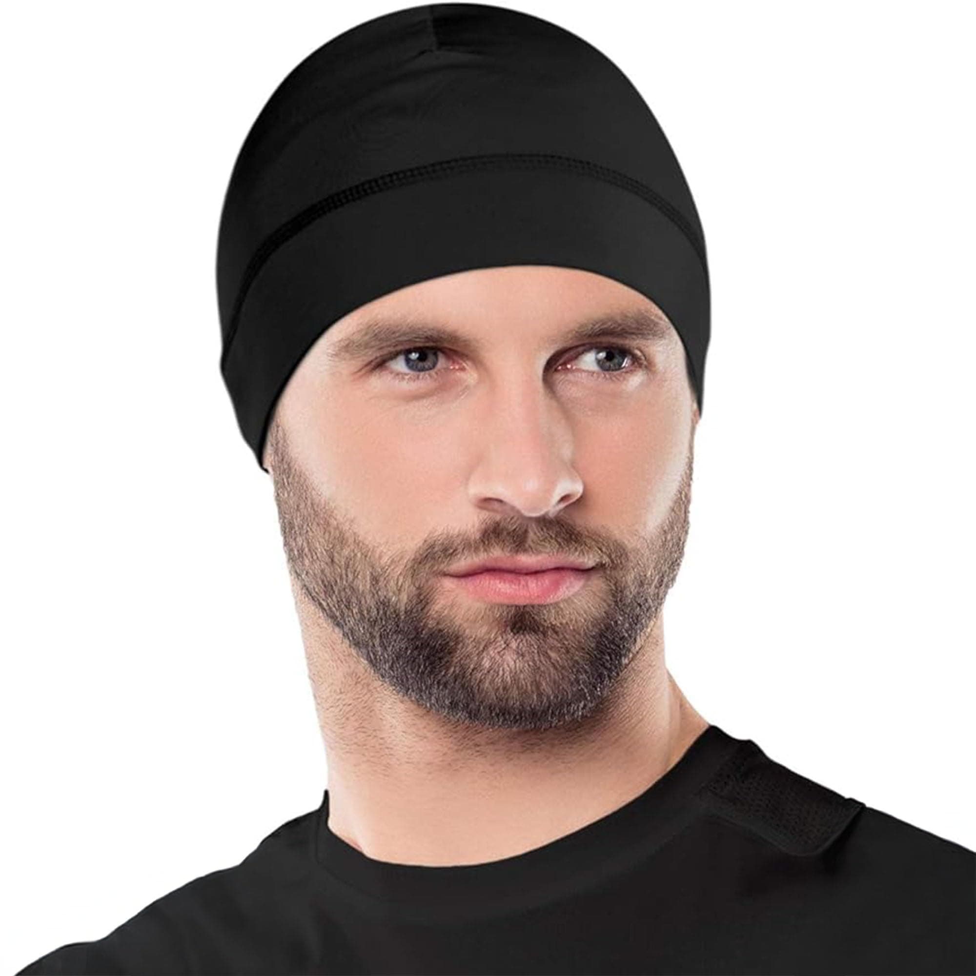 Skull Cap Helmet Liner for Men - Winter Beanie Hat for Running, Skiing, Cycling - Ultimate Thermal Retention & Performance Moisture Wicking - Fits Under Helmets