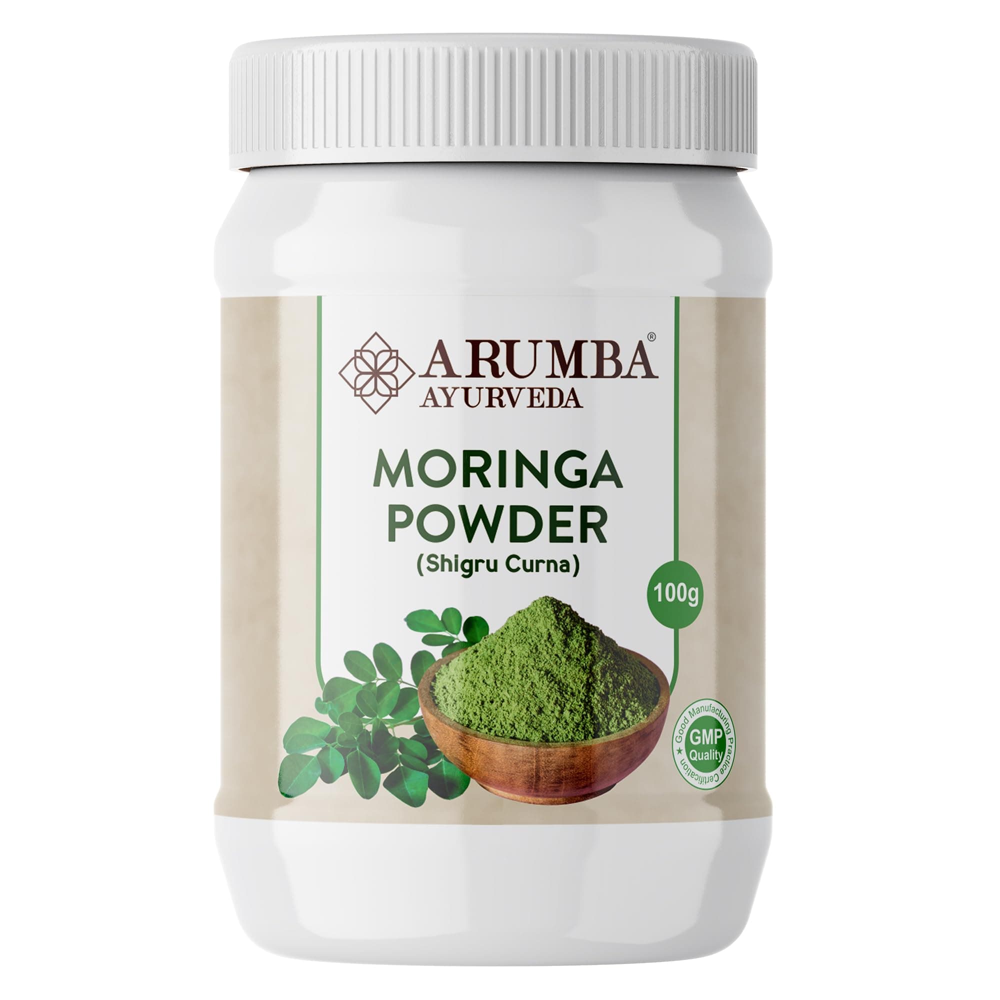 Pure Moringa Leaf Powder 100 gram for Weight Loss, Drumstick Leaf Powder, Shigru Churna, Murungai Leaf Powder