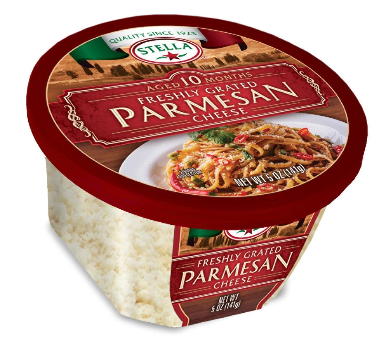 Stella Freshly Grated Parmesan Cheese, 5 oz