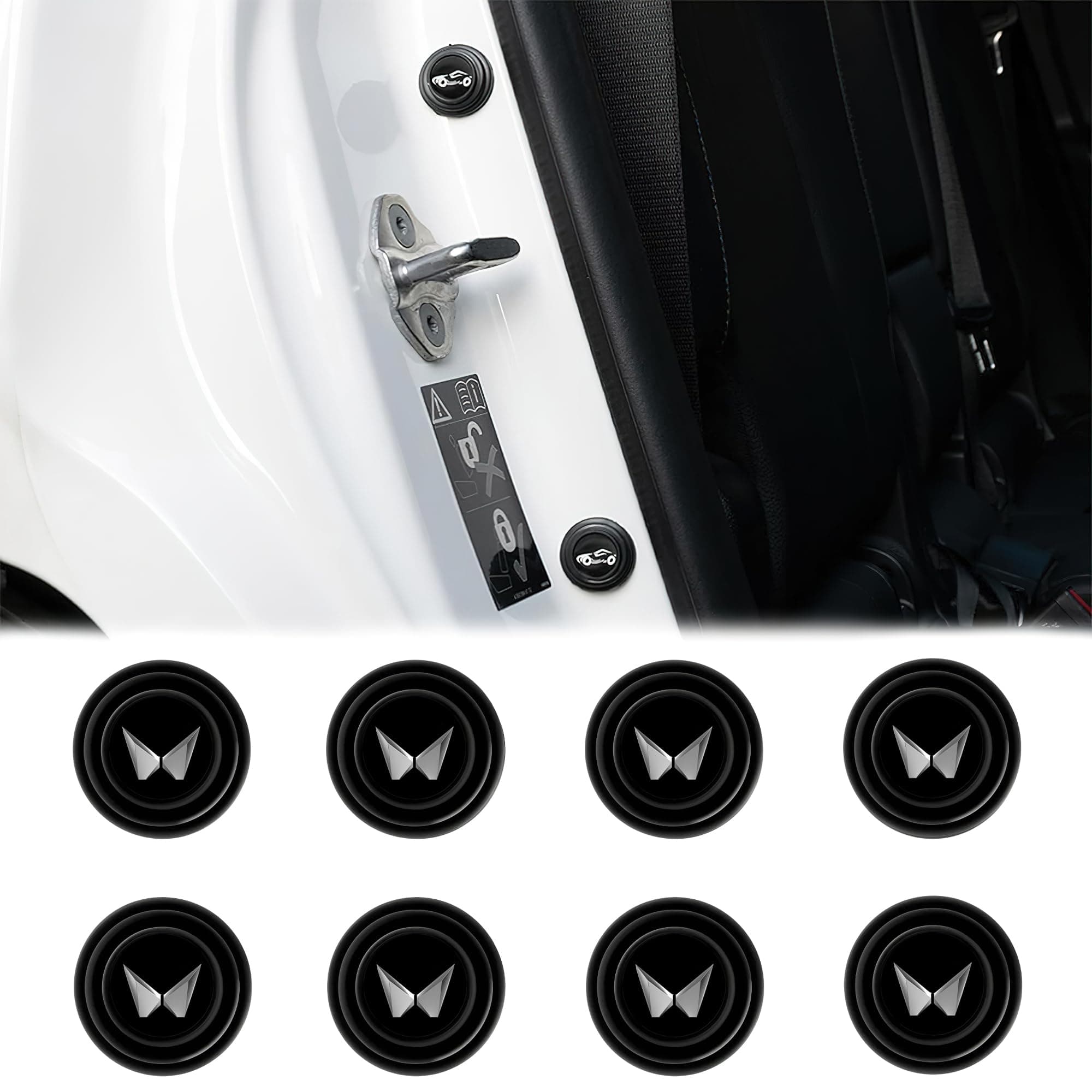 Shock Absorber for Car Rubber Door Protector Pads Essential Car Accessories and Gadgets Protector Compatible for Scorpio, Thar, XUV 300, 400, 700, Bolero, Marazzo, KUV 100