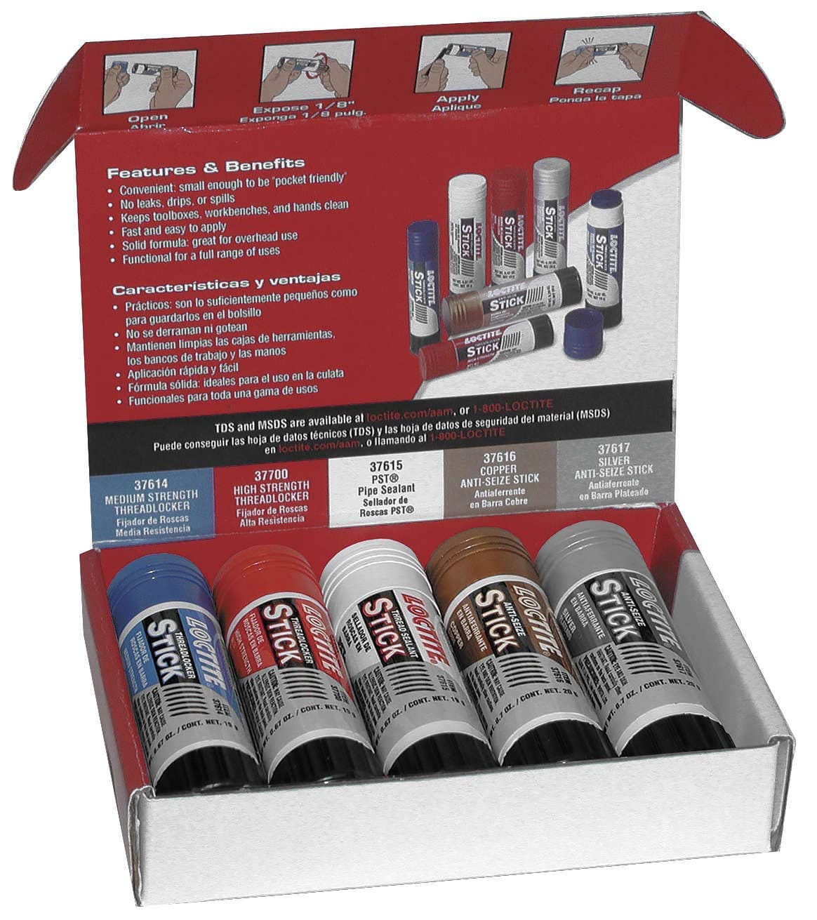 38725-5PK Thread Treatment Stick Assortment - 19 Grams Stick, (Pack of 5)