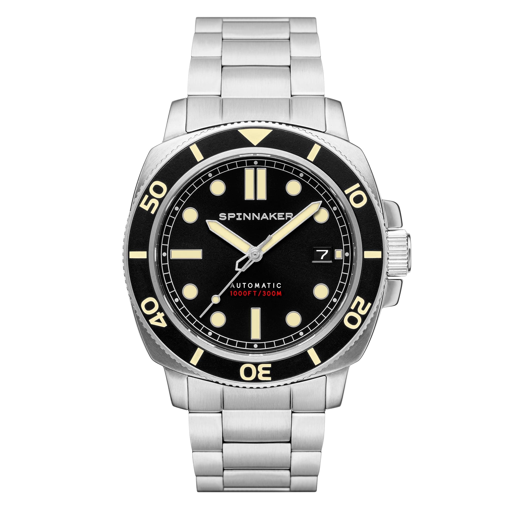 Men's 42mm Hull Diver Automatic Watch with Solid Stainless Steel Bracelet SP-5088