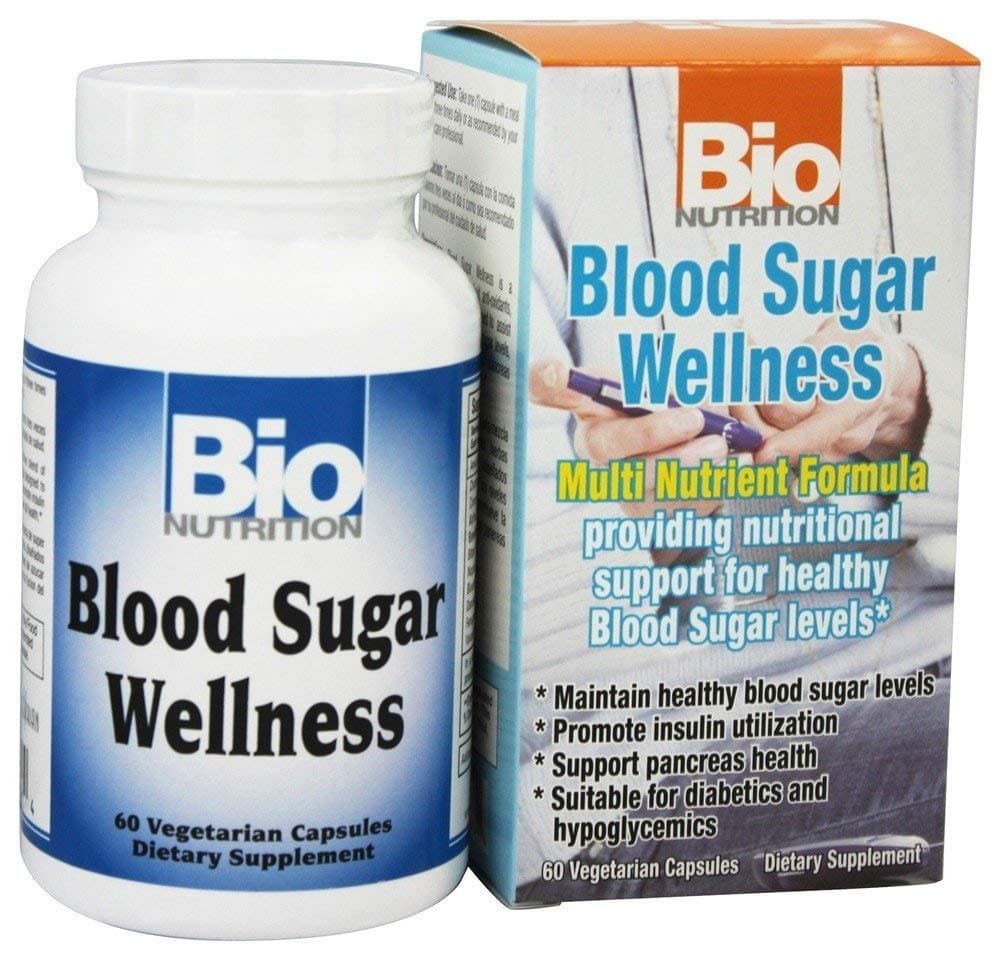 Bio Nutrition Blood Sugar Wellness - 60 Vegetarian Capsules