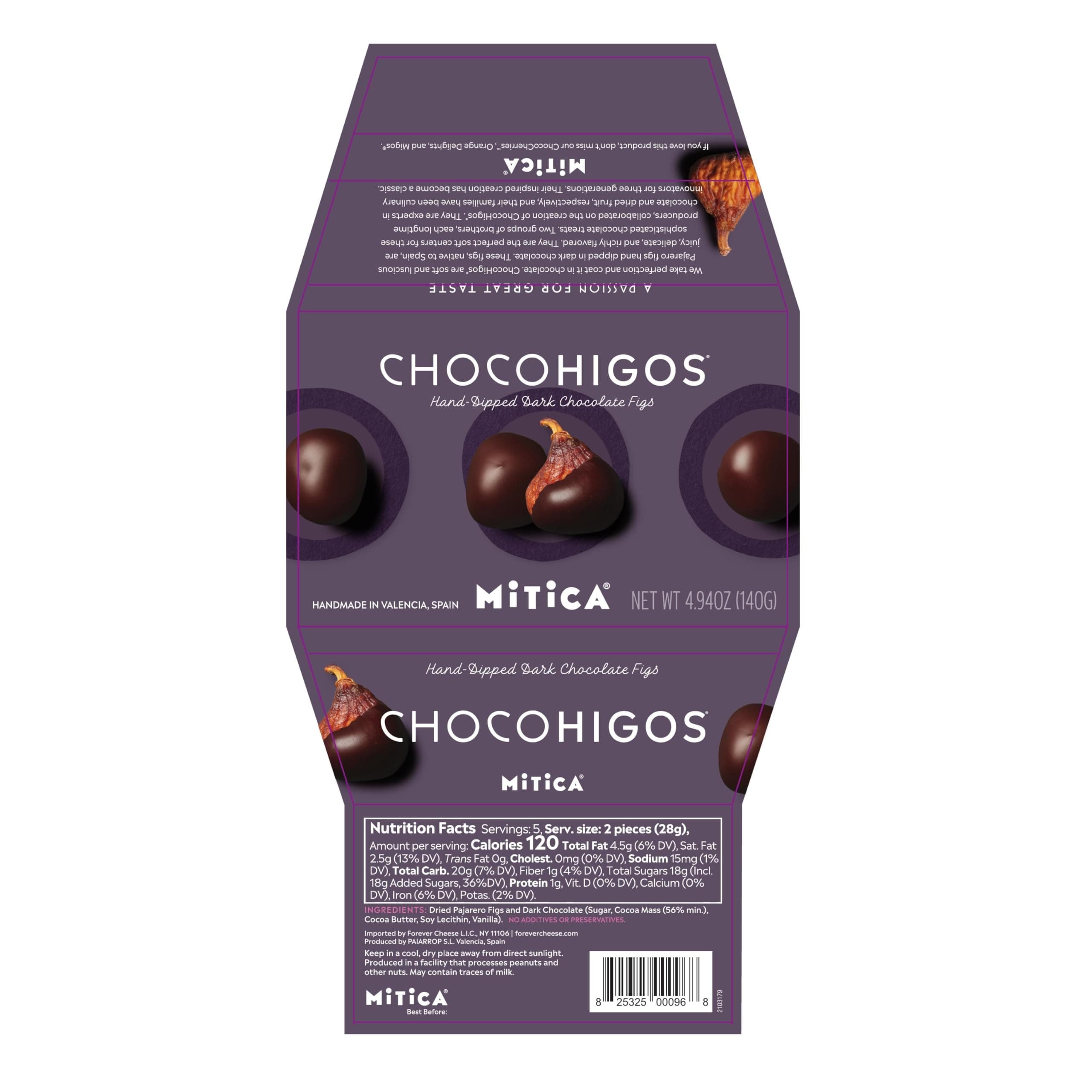 Mitica Chocolate Covered Figs, 4.94 OZ