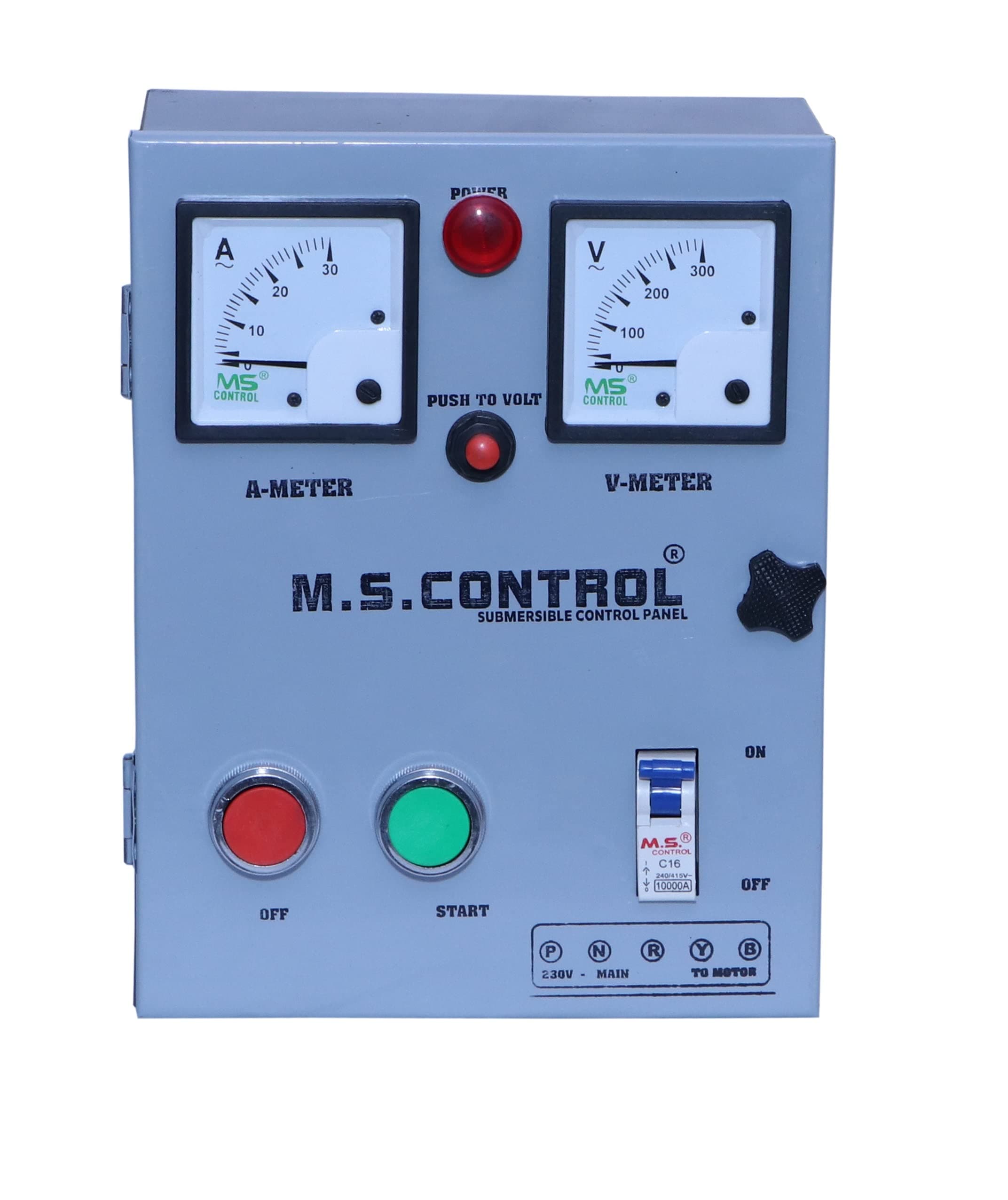 MS CONTROL M S Control 1 Hp Single Phase Panel Pump/Starter Submersible Water Pump (1 Hp