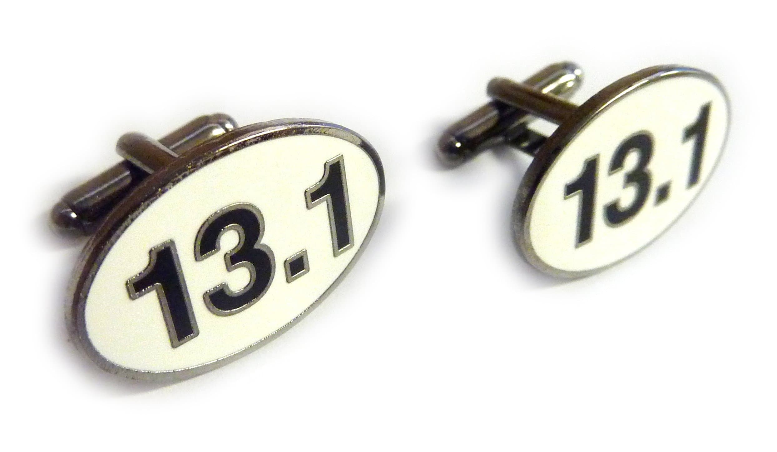 13.1 Miles Half Marathon Race Runner Cuff Links Cufflinks Set