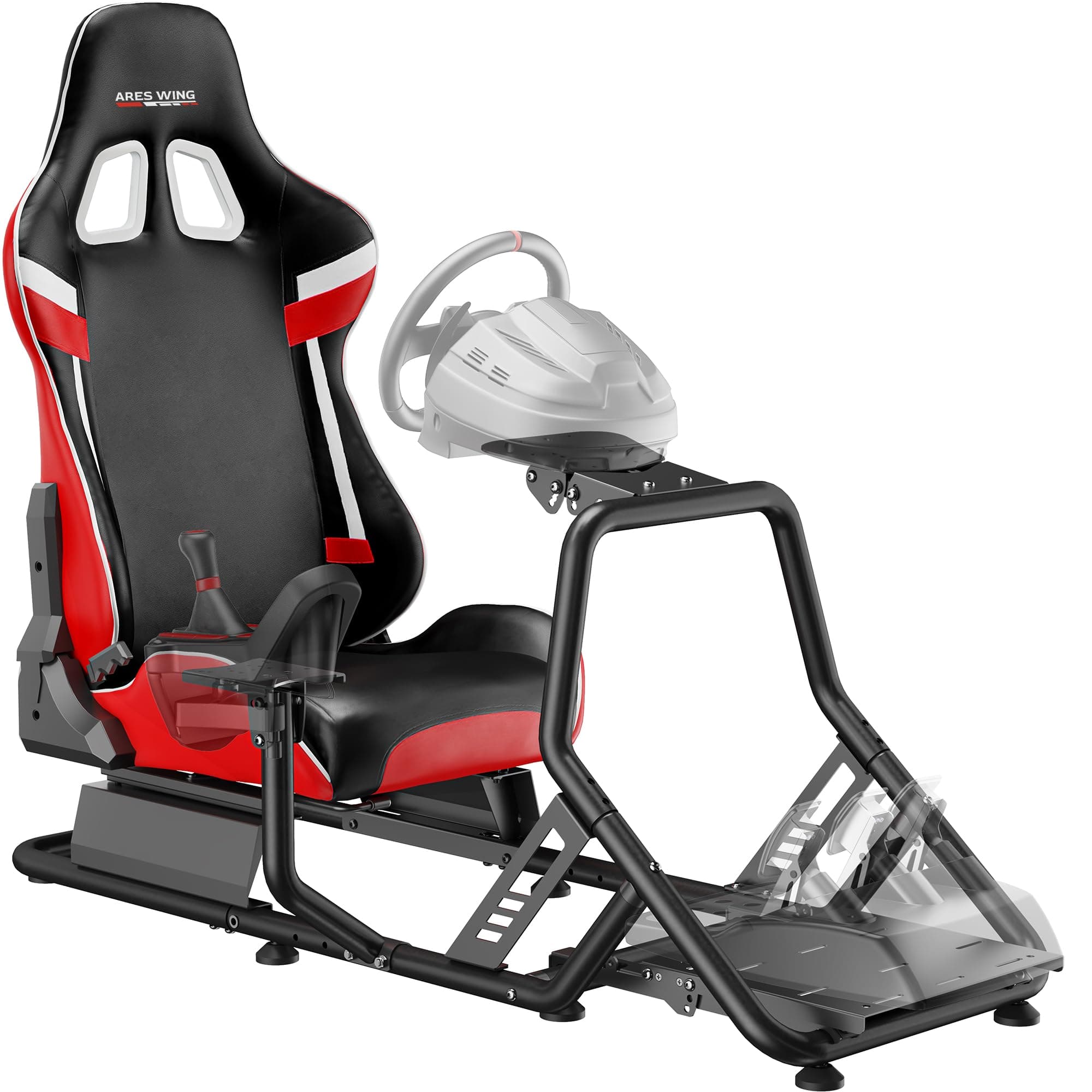 ARES WING Racing Simulator Cockpit with Seat, Formula and GT Sim Racing Cockpit Compatible with Fanatec, Thrustmaster, Logitech, Moza Racing Games on PS5, PS4, Xbox and PC