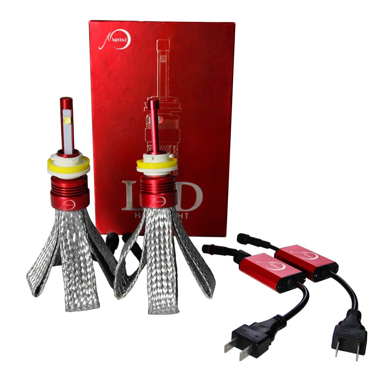 Super Bright Car Headlight Slim All-in-One Cree Chip LED H1 H3 H4 H7 H13 9005 9006 Lighting Bulbs Conversion Kit Hi / Lo Beam 80W 6K-8K H11 9005 9006 Mihaz H11