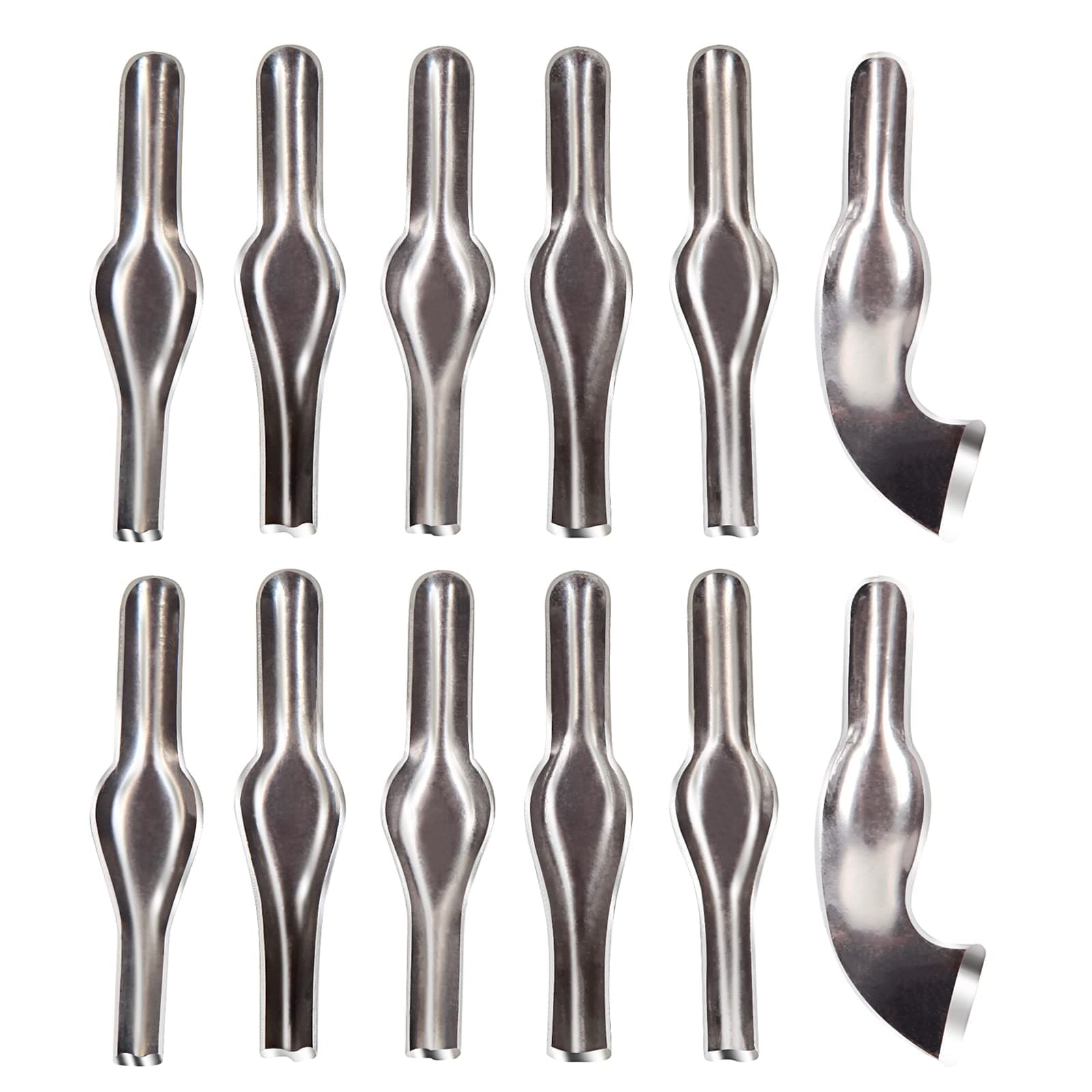 Falling in Art Linoleum Block Cutters - 6 Different Shaped Lino Cutters, Assorted Blades for Printmaking, Precision Carvings(2 Set)