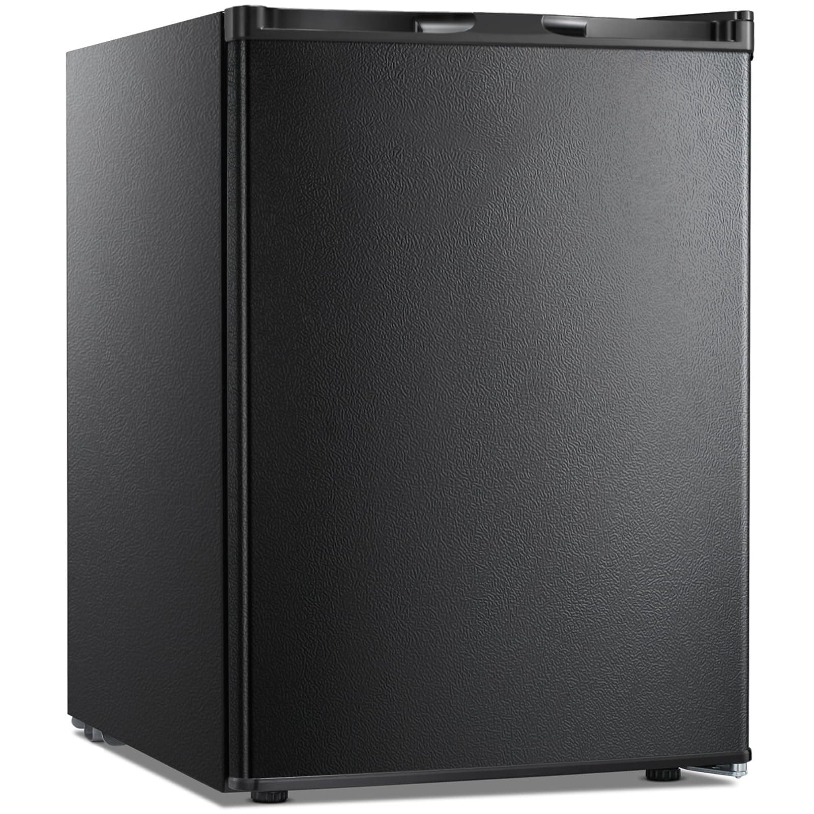 Kismile 2.1 Cu.ft Compact Upright Freezer with Reversible Single Door,Removable Shelves Mini Freezer with Adjustable Thermostat for Home/Kitchen/Office (2.1 Cu.ft, Black)