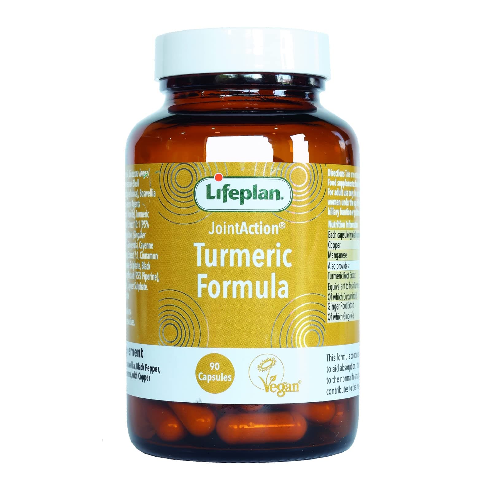 Lifeplan Joint Action Turmeric Formula with Copper & Manganese (90 Capsules)