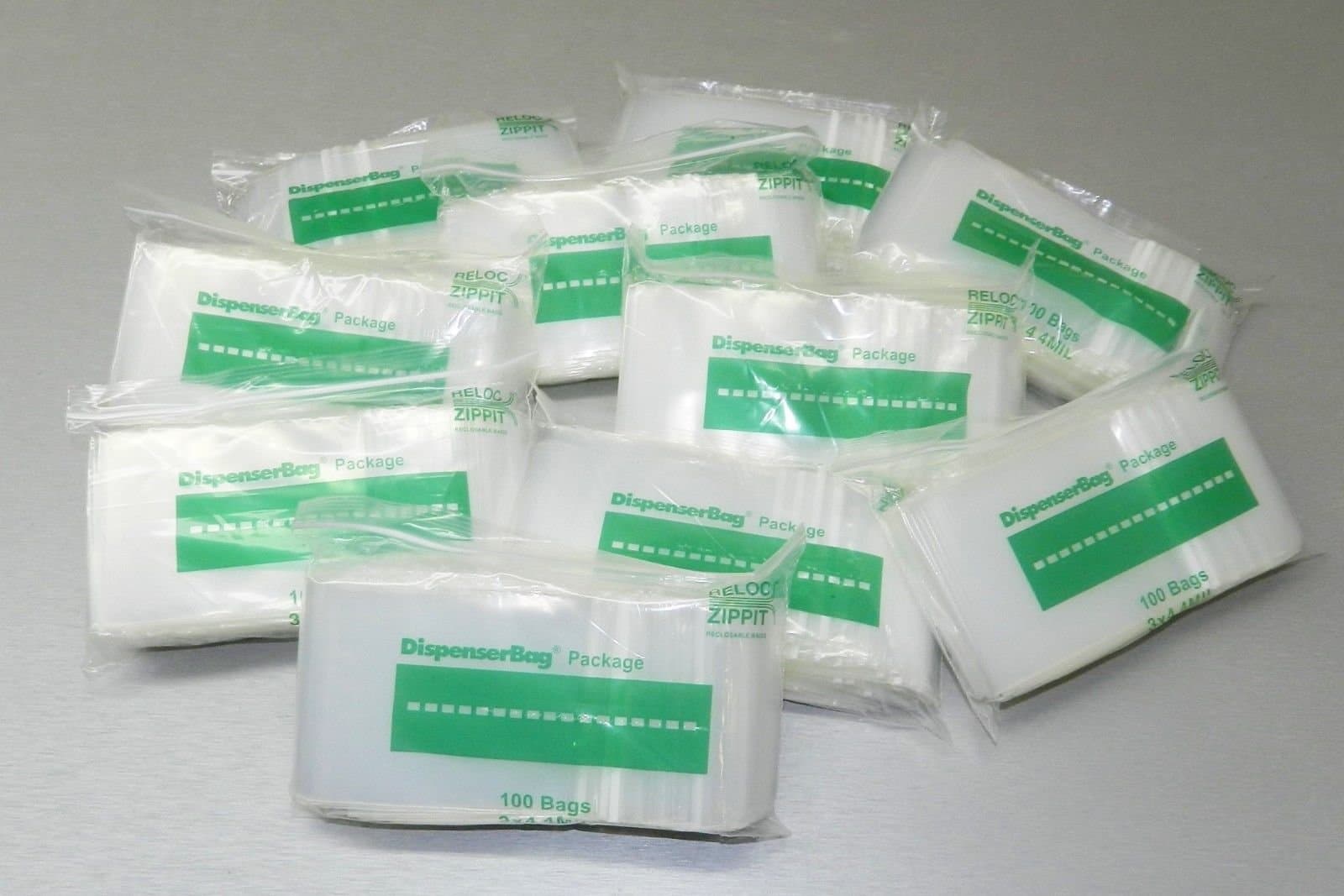 Reloc Zippit Bag 3"X4" Clear 4Mil Reclosable Per Pack of 1000