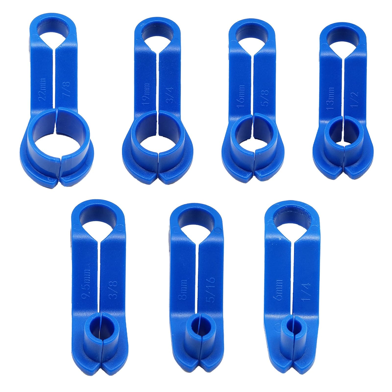 7PCS Fuel Line Removal Release Tool, AC Fuel Line Disconnect Tool Set, 1/4 5/16 3/8 1/2 5/8 3/4 7/8 Inch Quick Disconnect Kit Compatible with Ford/GM/Chrysler/Mazda