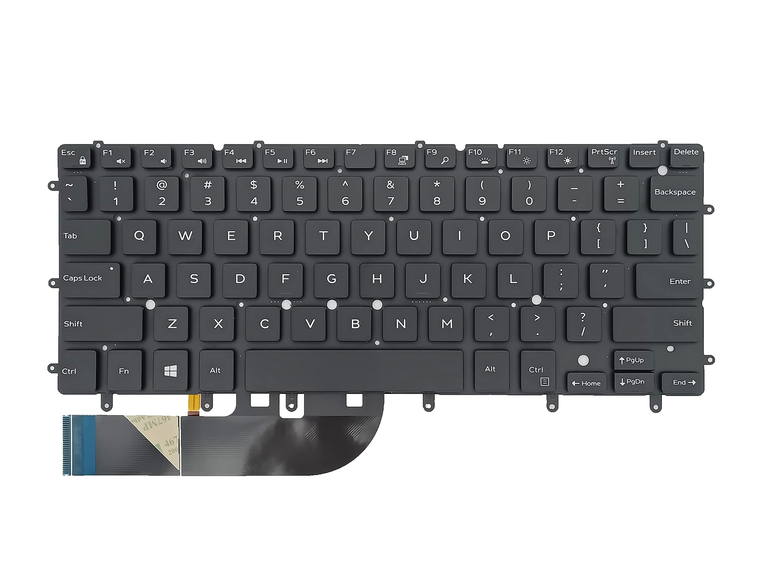 Replacement Keyboard for Dell Inspiron 13-7347 13-7348 13-7352 P57G 13-7353 13-7359, inspiron 15-7547 15-7548, XPS 13-9343 9350 9360 Laptop with Backlight US Layout