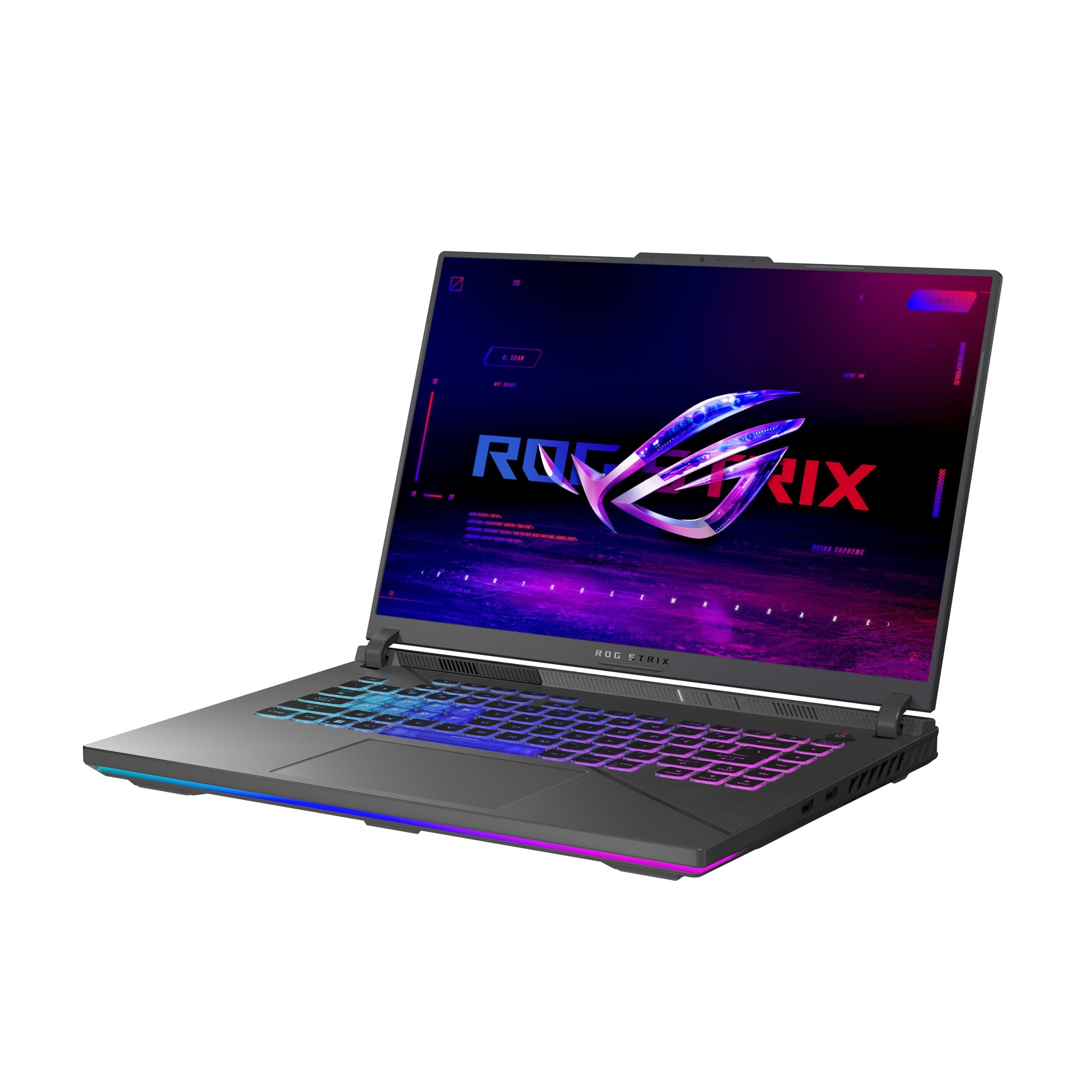 ROG Strix G16 (2024) Gaming Laptop, 16” ROG Nebula Display 16:10 QHD 240Hz, NVIDIA® GeForce RTX™ 4070, Intel® Core™ i9-14900HX, 16GB DDR5-5600, 1TB PCIe Gen4 SSD, Wi-Fi 6E, Win 11, G614JIR-AS94