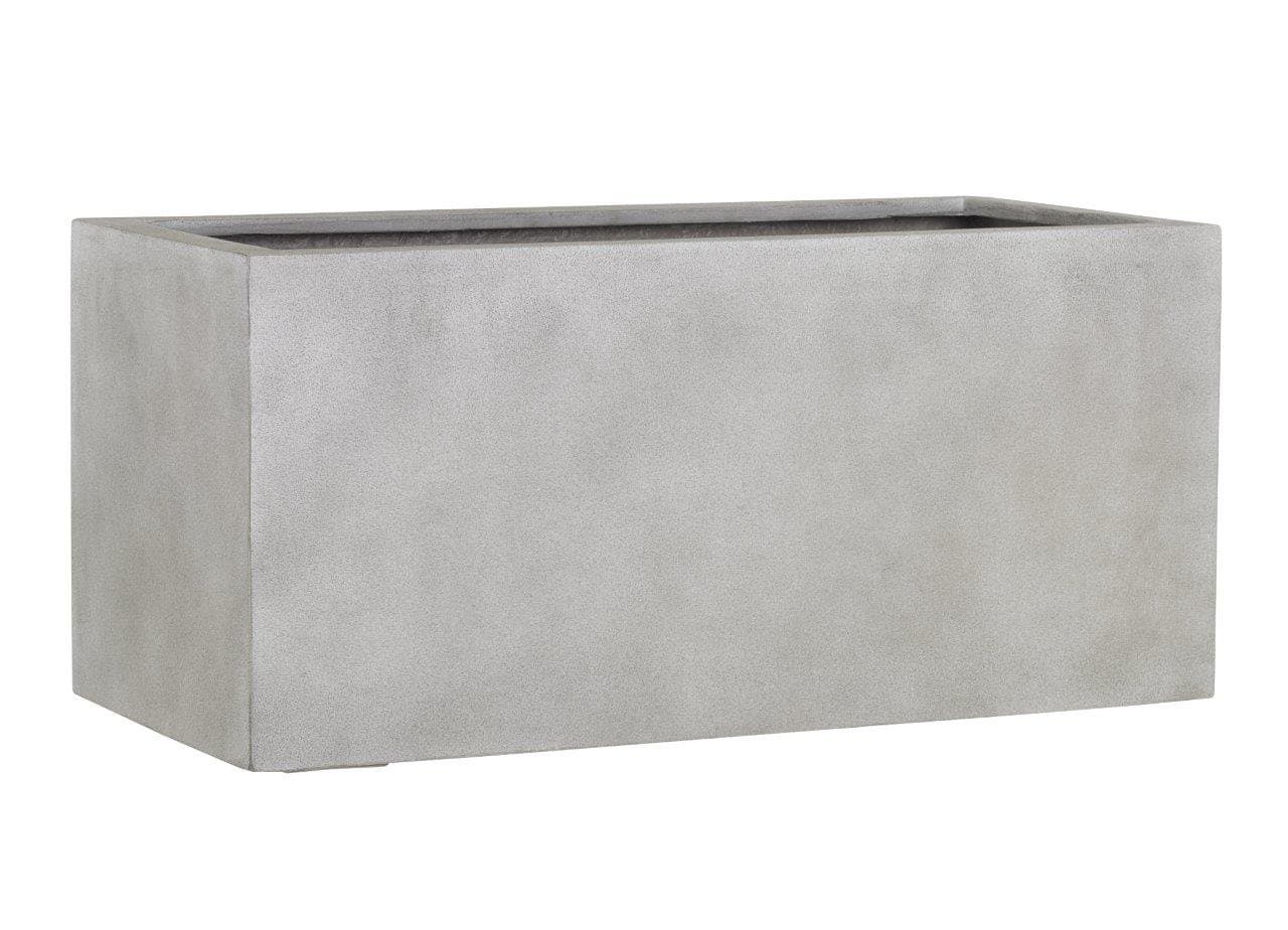 Poetic Esteras 8519715797 Naturelite Gillingham 97 Warm Concrete rectangular planter, 97 x 47 x 47 cm, 200 litres