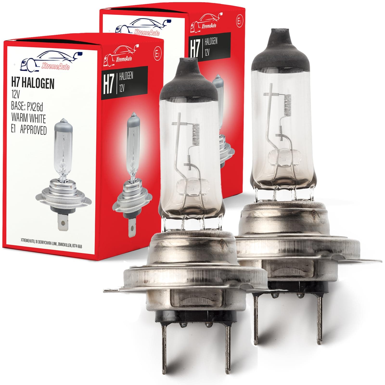 Xtremeauto H7 Headlight Bulb - X2 H7 477 Car Headlight Bulb, 12V 55W Headlight Bulbs Light Bulbs, Dipped Headlamp Halogen Bulb PX26D Base Headlight Bulbs (Original)