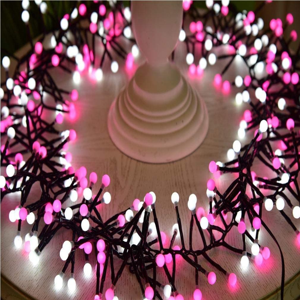 Cos2be 001 USB Charger String Dimmable Fairy Remote 33ft /100 Meters Flexible Copper Wire LED Lights for Decorations In, Standard, Pink