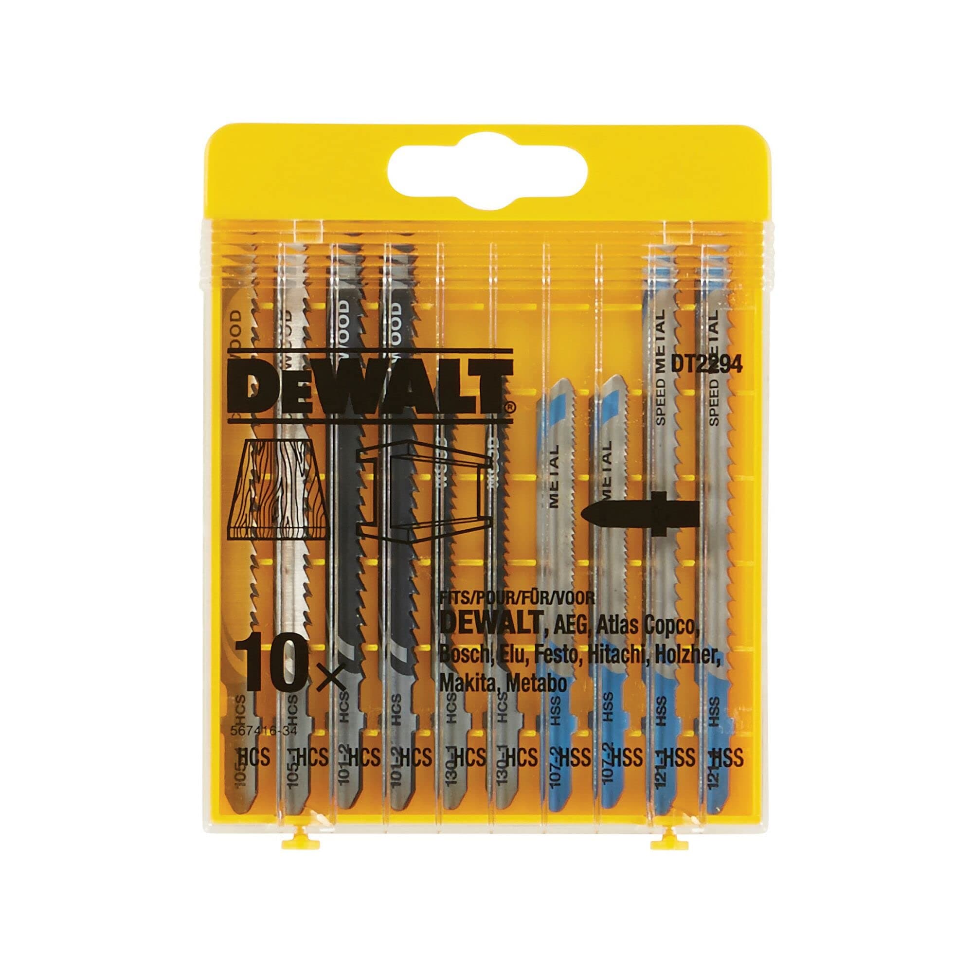 Dewalt DT2294-QZ Jigsaw Blade-Set (10 Piece)