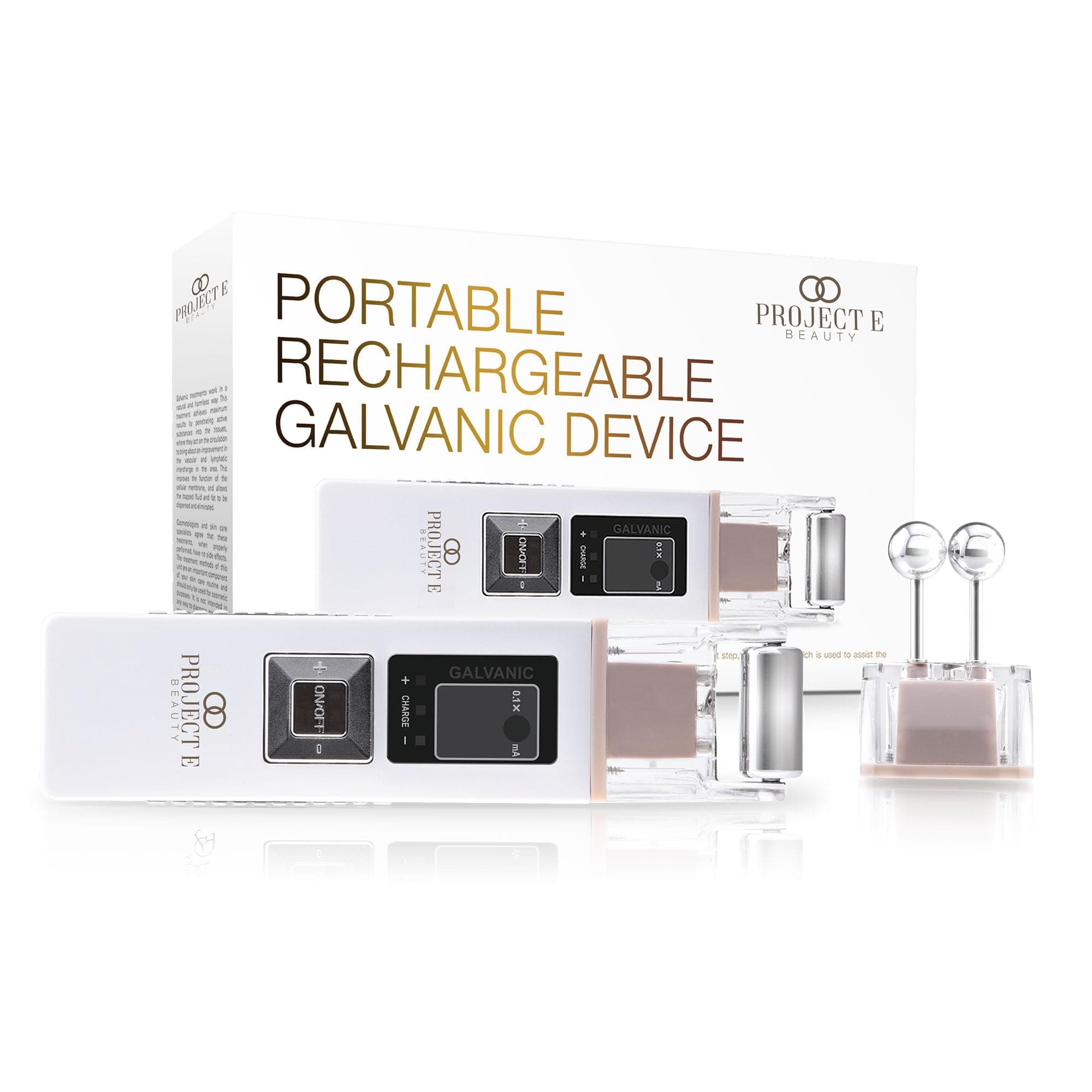 Portable Rechargeable Galvanic Device | Skin Care Reduce Wrinkles Skin Tightening Firming Fine Lines Desincrustation Deep Pore Cleansing Rejuvenation Device