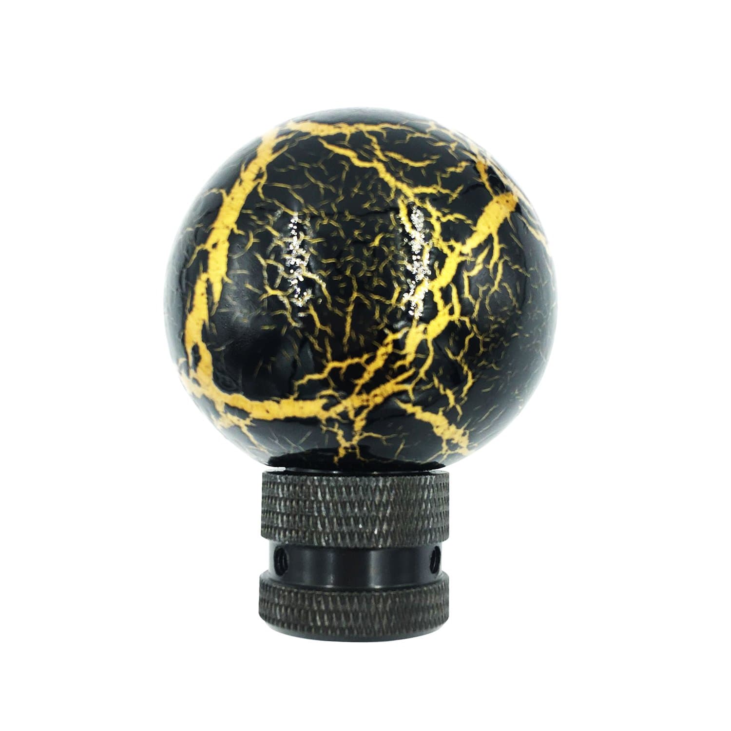 Bashineng Gear Shift Knob, Ball Shape Shifter Handle Knobs Fit Universal Manual Automatic Cars (Black)
