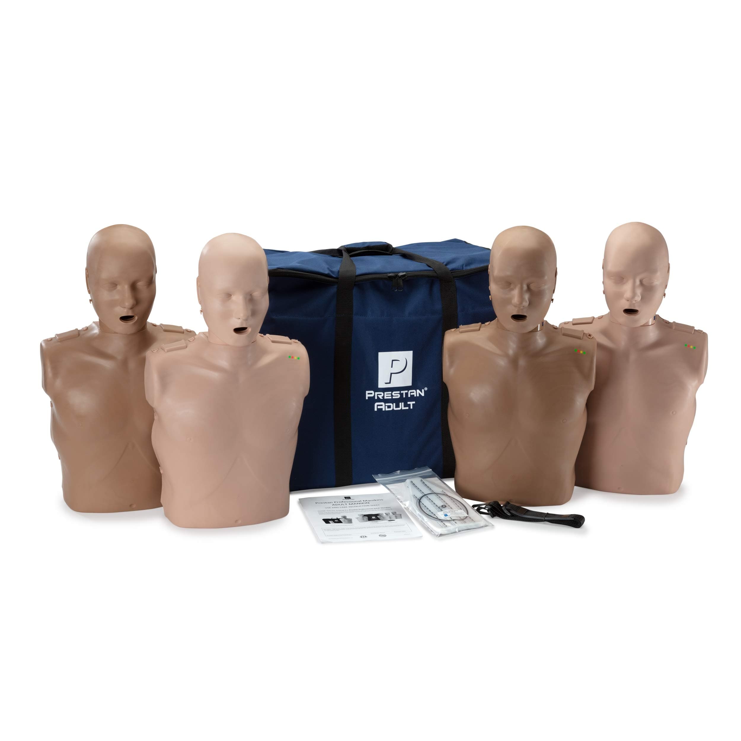 Professional Adult Diversity Kit CPR Training Manikin 4-Pack (with CPR Monitor) by Prestan Products