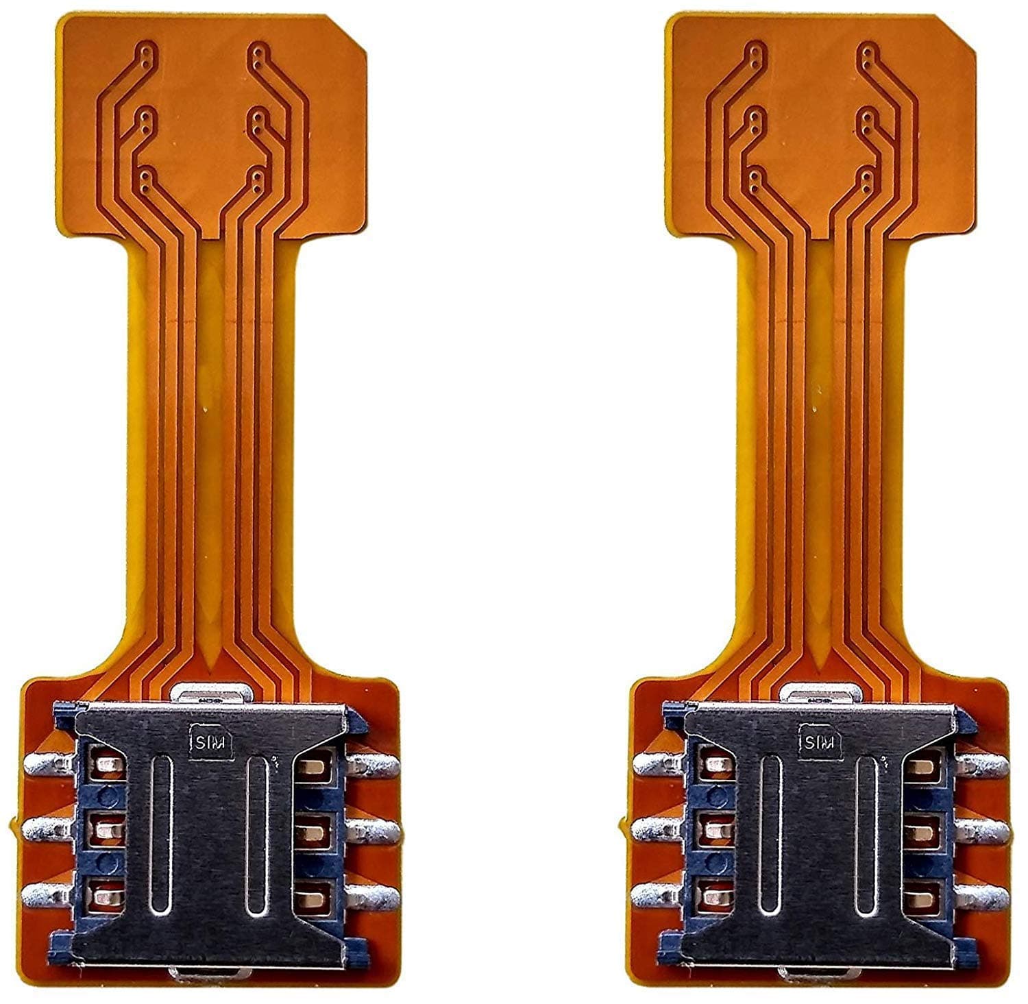 anonymous Hybrid Slot Adapter to Run 2 SIM and Micro SD Card for Samsung Galaxy Note 8 - Pack of 2