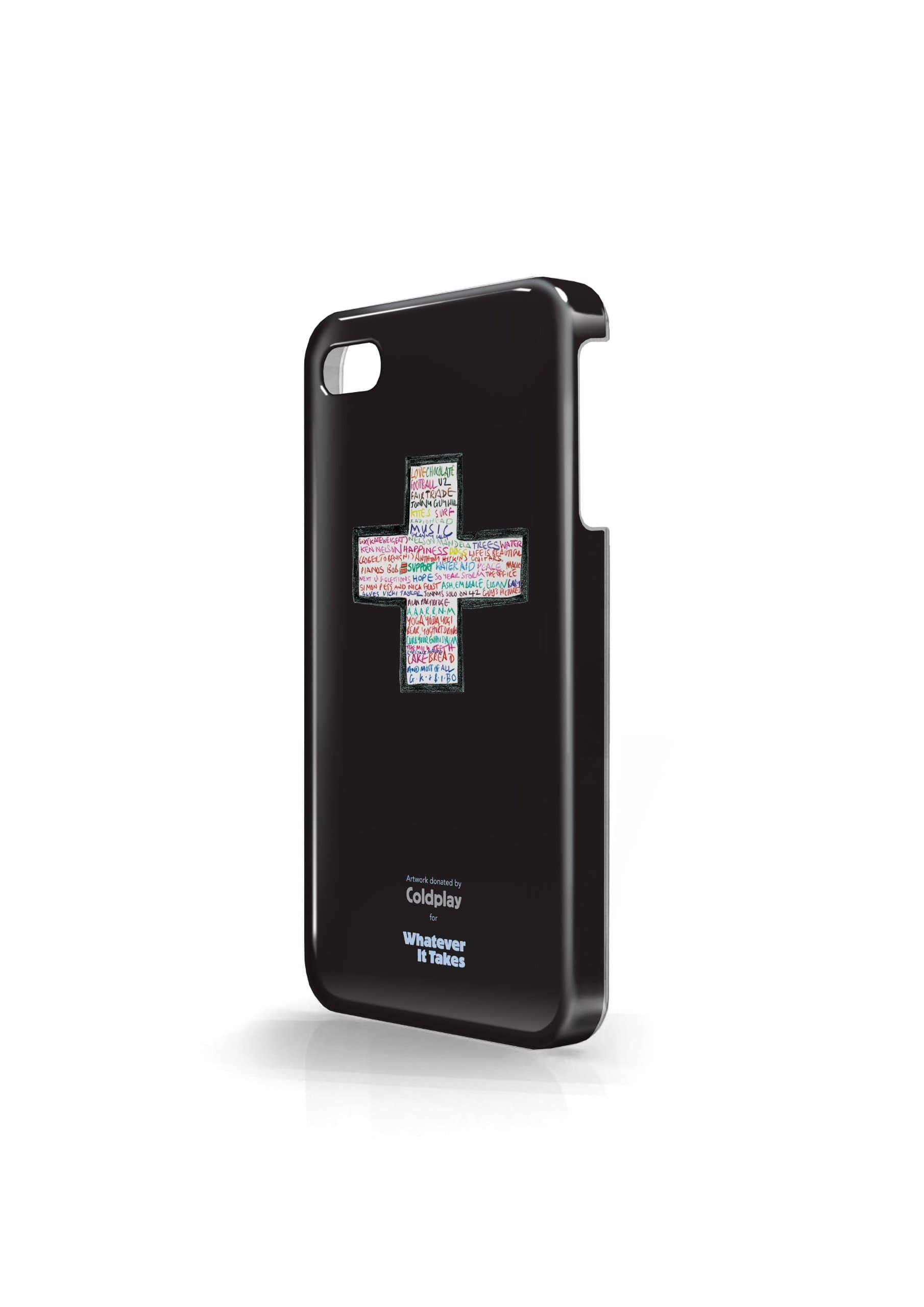 Whatever It Takes WUS-I4S-TCP01 Coldplay Designed Protective iPhone 4/4S case - Black