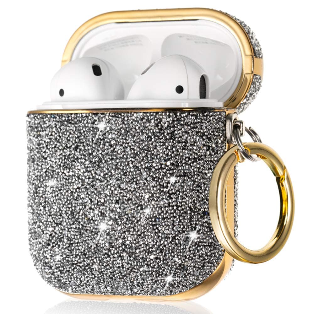 KINGXBAR Luxury Case Super Bling Sparkle Crystals Silver