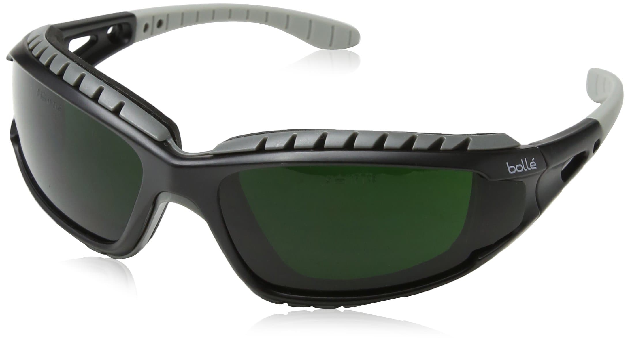 Bolle TRACWPCC5 Tracker Glasses Nylon Welding Shade Anti-Scratch Lens, Black