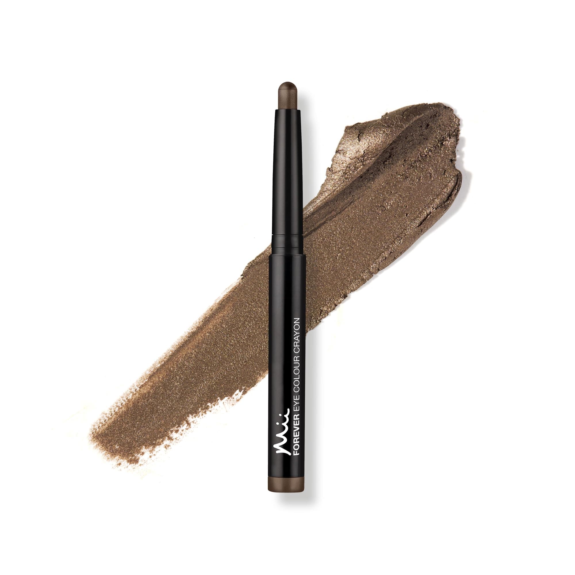 Mii Cosmetics Forever Eye Colour Crayon | Long-Lasting Cream Eyeshadow Stick | Highly Pigmented & Crease-Resistant | Multipurpose to Shape, Define, & Line Eyes | Metallic Antique Brown | Vintage