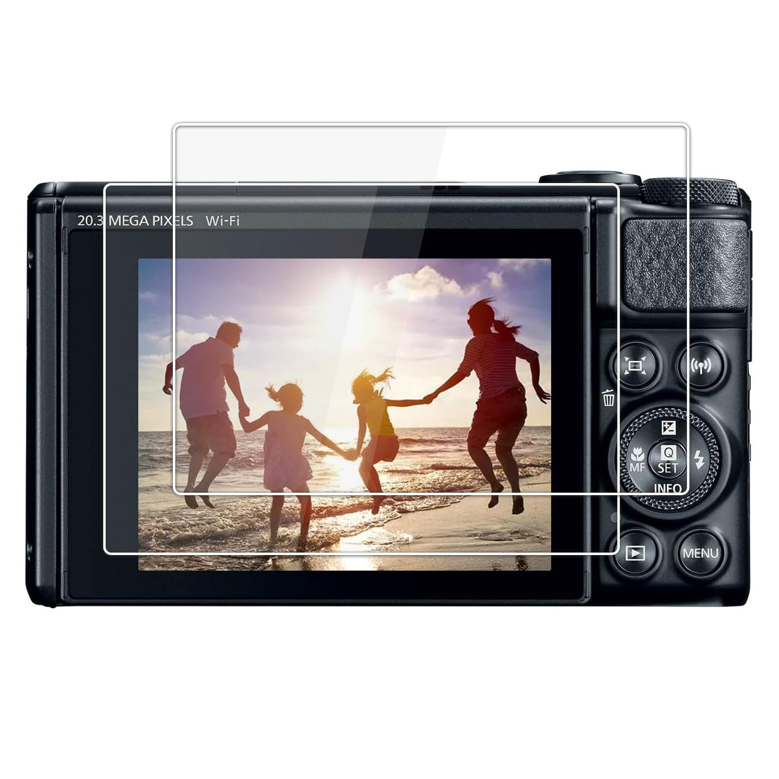 kinokoo Screen Protector Compatible for Canon PowerShot SX740 HS SX730 HS Camera, 0.25mm Ultra Thin 9H Hardness SX740 HS Tempered Glass Film with High Clarity - Bubble Free & Anti-Scratch(2 Packs)