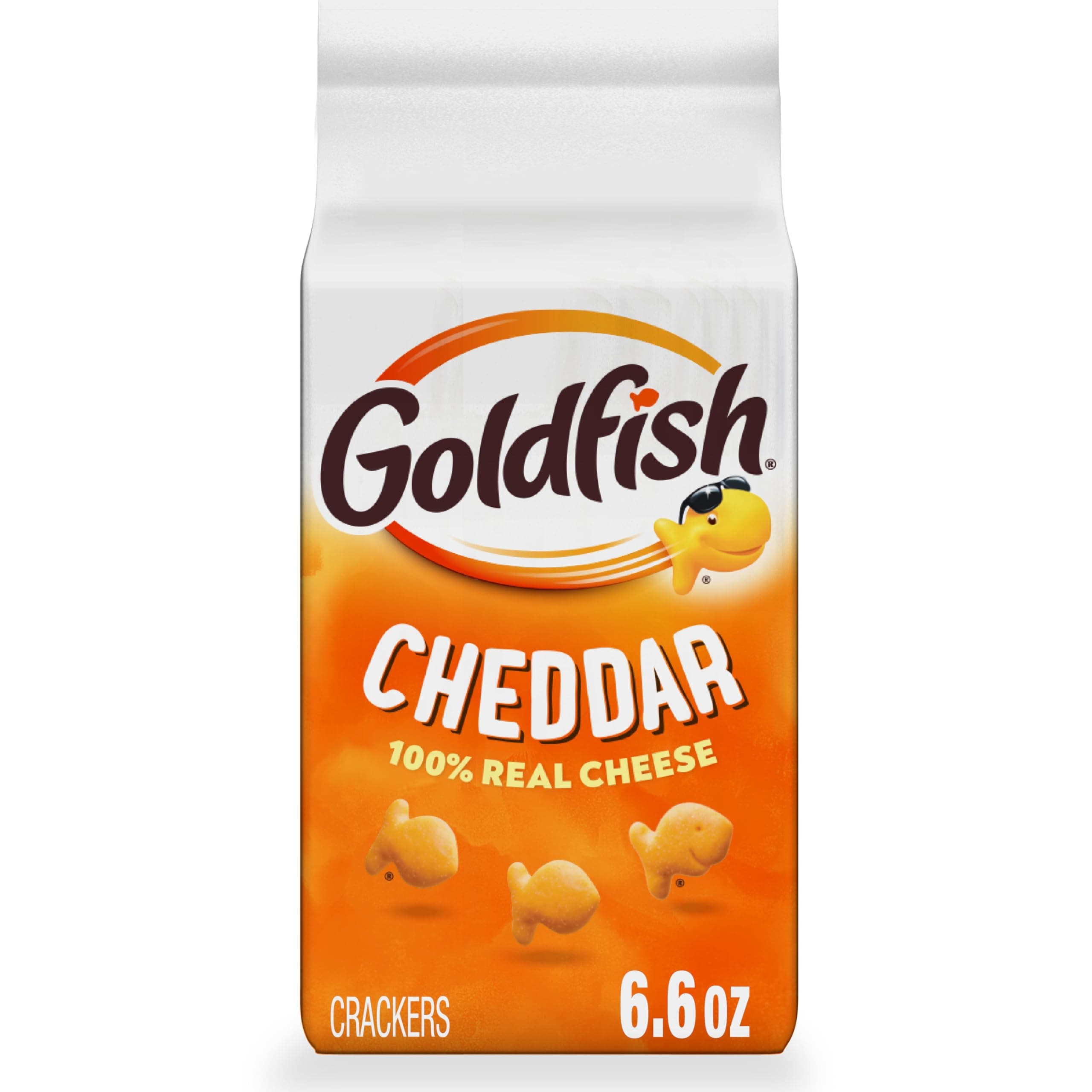 Pepperidge Farm Goldfish Cheddar Baked Snack Crackers – 187g Bag – Real Cheese Small Biscuits for Kids Lunchboxes, Party Snacks, and Healthy Family Treats