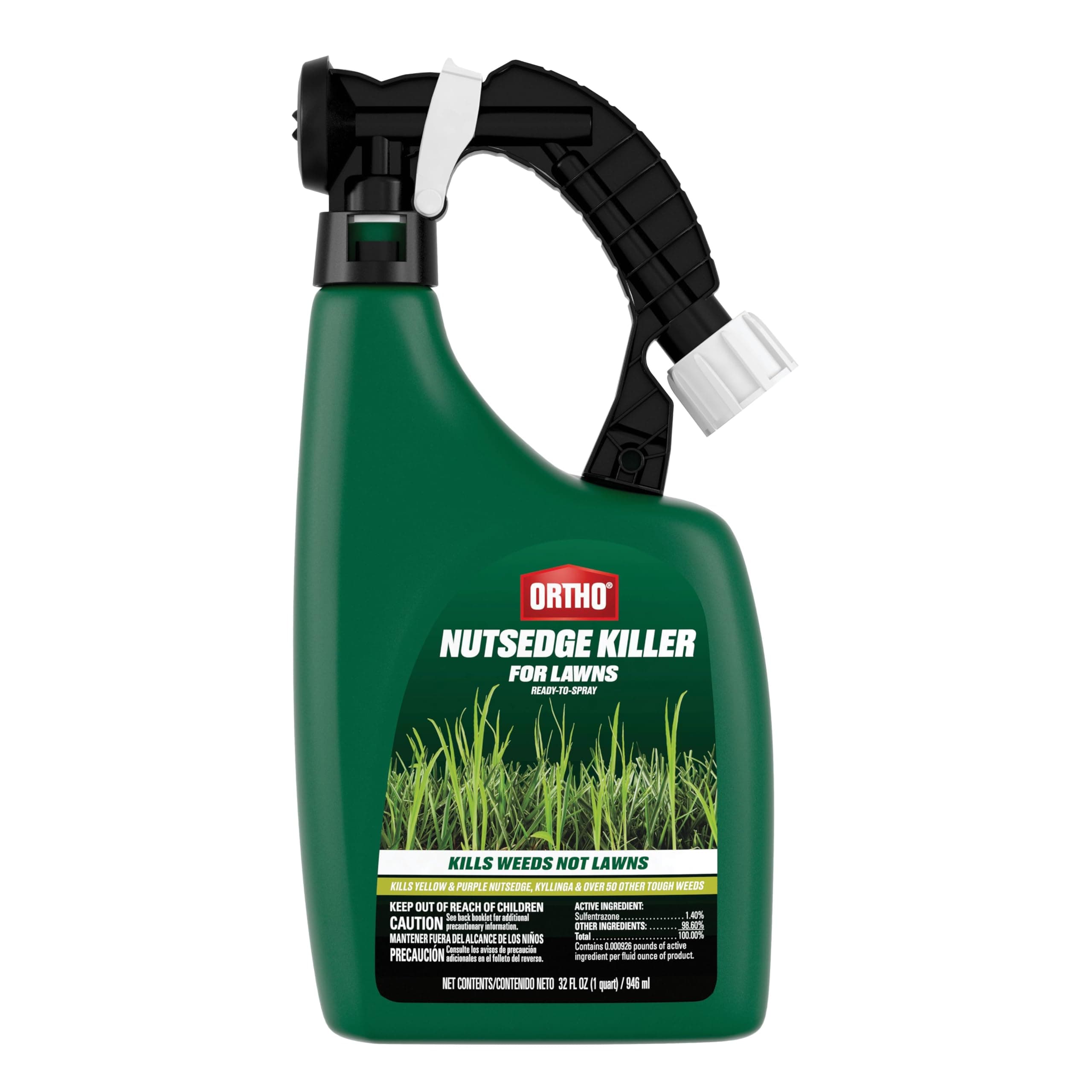 Ortho Nutsedge Killer for Lawns Ready-To-Spray, Controls Over 50 Listed Weeds, For Use on Northern and Southern Turf Grasses, 32 fl. oz