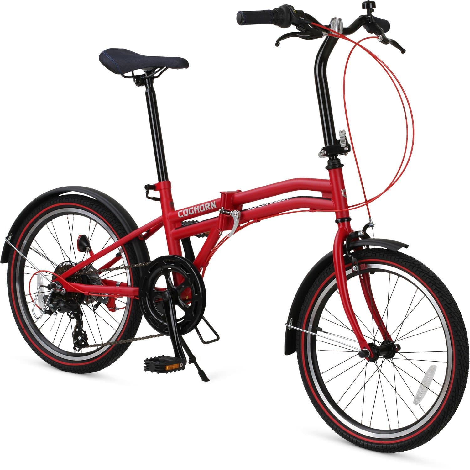Boxer Folding Bike with Compact 7-Speed Frame and 20in Wheels
