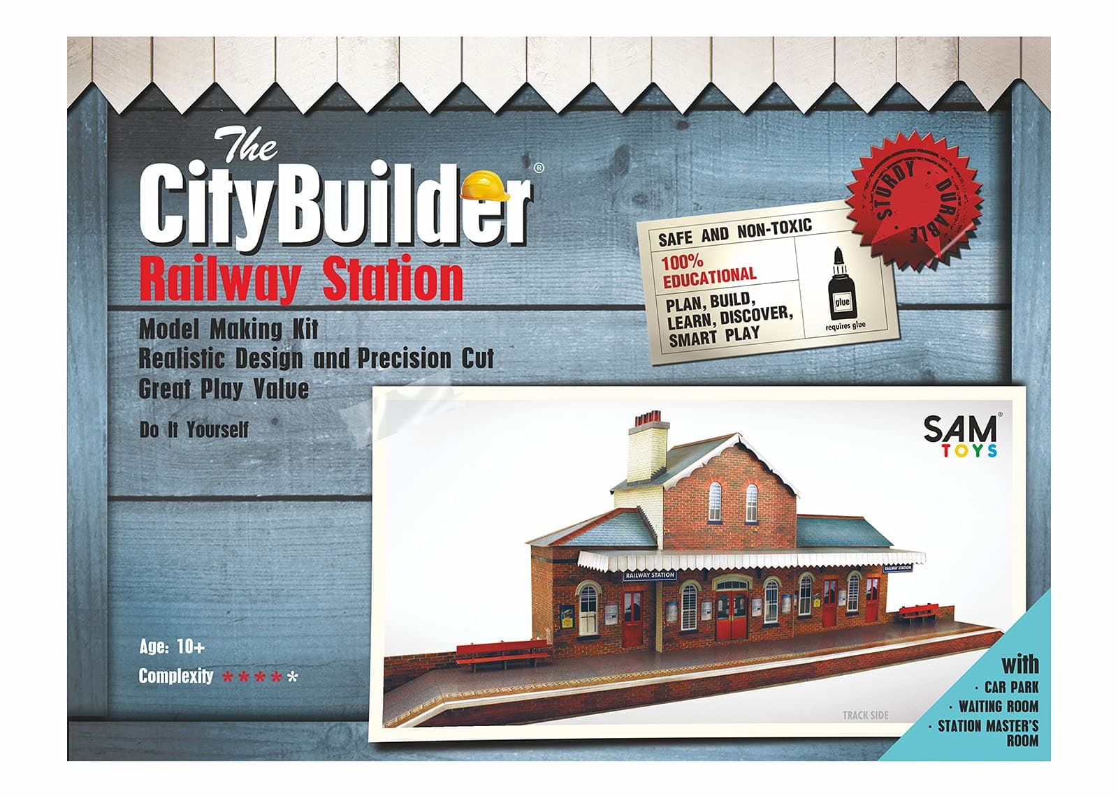 The CityBuilder Railway Station Model Making Kit 1:43 Scale (7mm) O Gauge