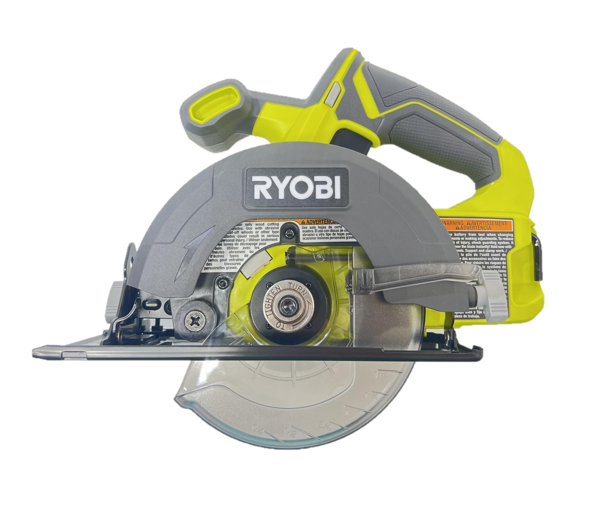 Ryobi One P505 18V Lithium Ion Cordless 5 1/2" 4,700 RPM Circular Saw (Battery Not Included, Power Tool Only), Green