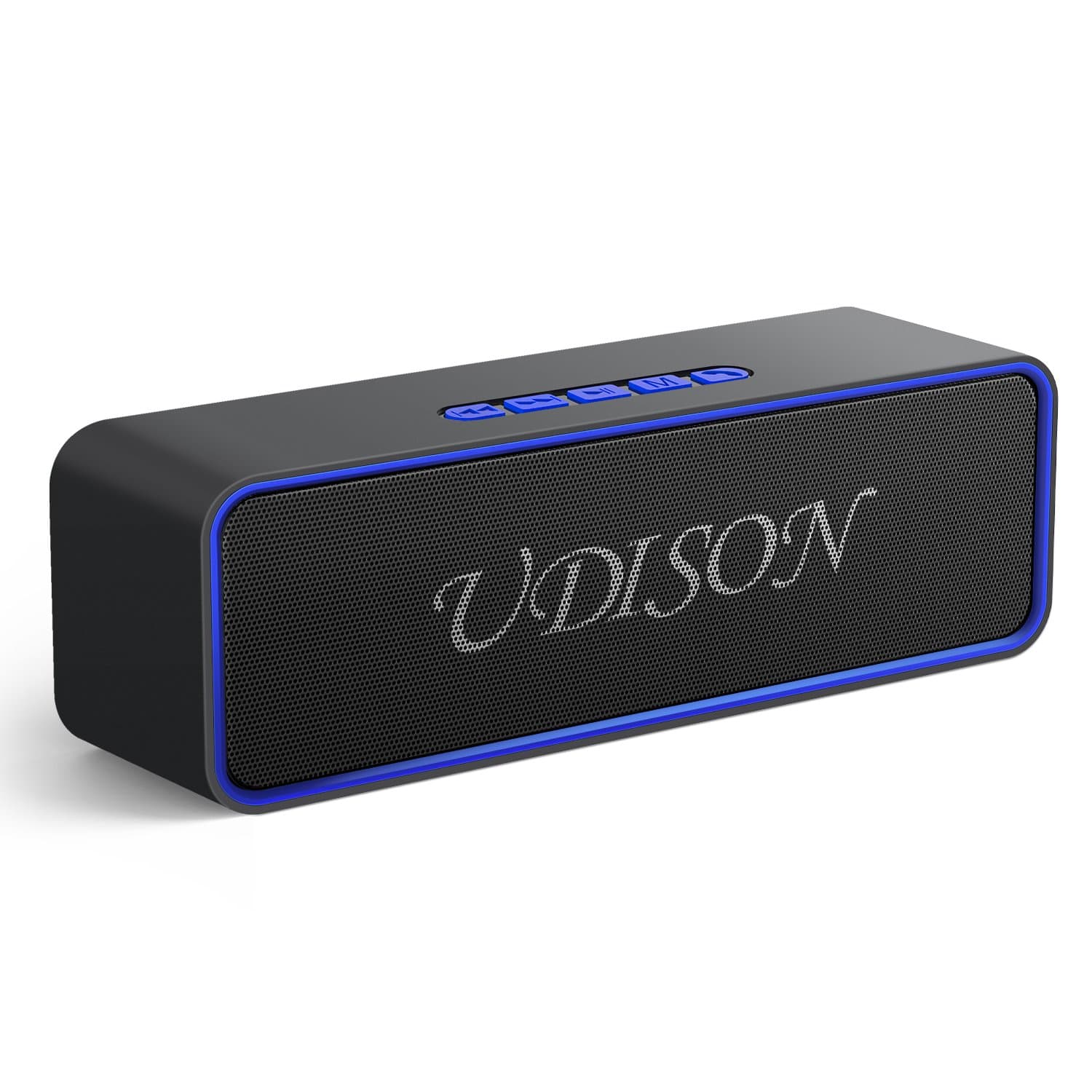 UDISON Portable Wireless Bluetooth 5.0 Speaker with 10W Loud Stereo and Rich Bass, 100 ft Wireless Range, 12-Hour Playtime, Built-in Mic, TF Slot, Perfect Outdoor Speakers