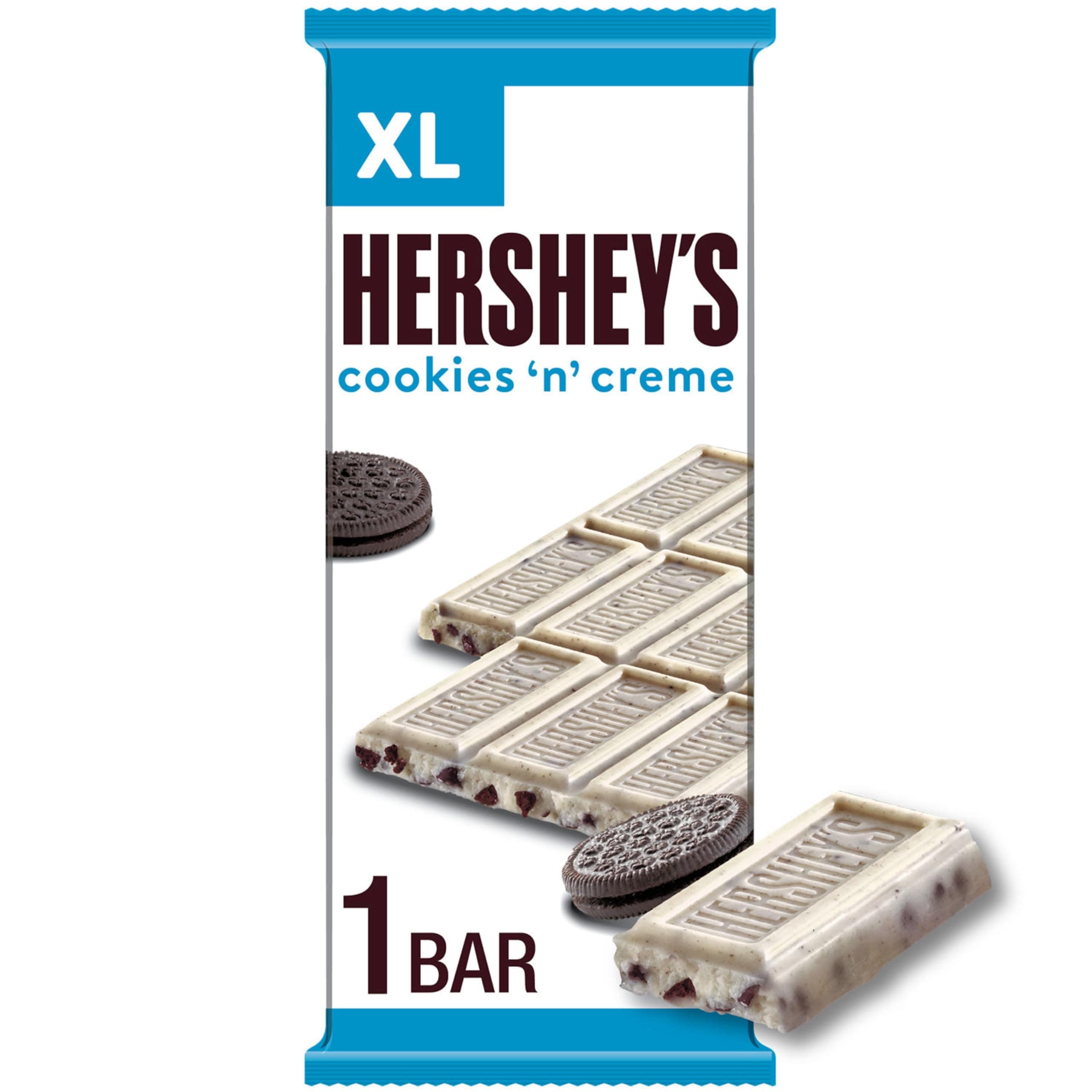 Cookies 'n' Creme XL, Candy Bars, 4 oz (12 Count, 16 Pieces)