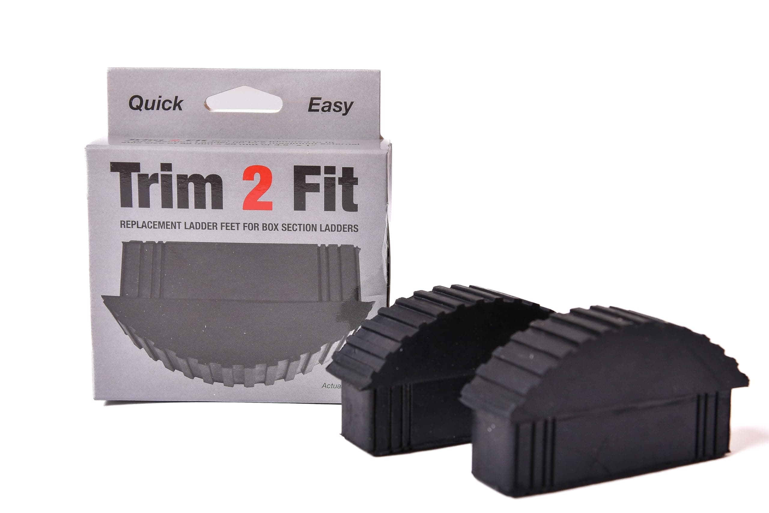 Trim 2 Fit Replacement Rubber Ladder Feet - Cut to Size for Your Extension Ladder