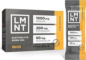 LMNT Zero Sugar Electrolytes - Orange Salt | Drink Mix | 30-Count
