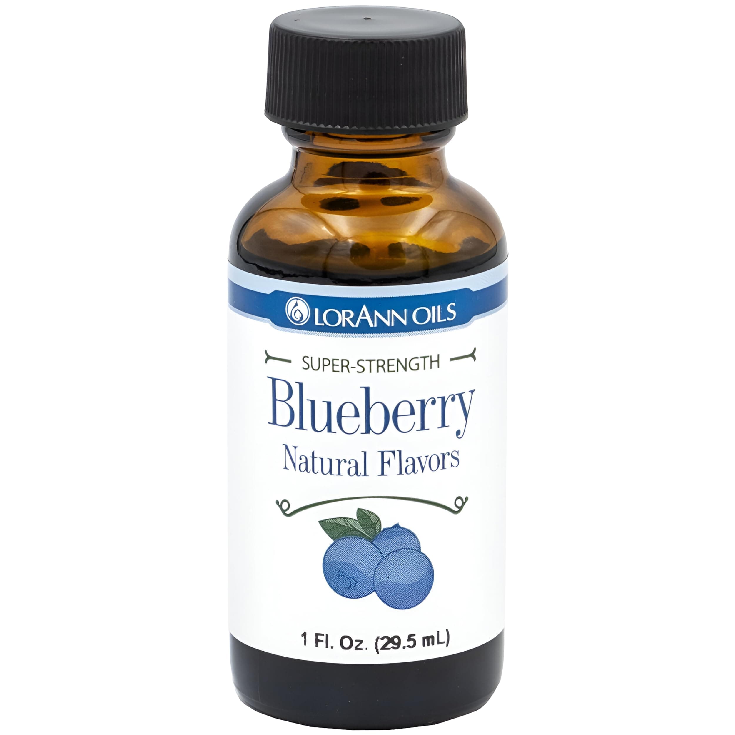 LorAnn Oils Super Strength Flavoring - Used For Candy Making, Flavoring Extracts, Baking, Hard Candy, and Flavor Oils - Bold, Natural Flavors 4X Stronger Than Extracts - Blueberry, 1 fl oz